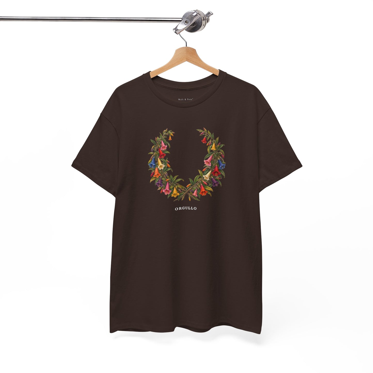 Orgullo Cantuta Pride T-Shirt | Peruvian Botanical LGBTQ+ Tee