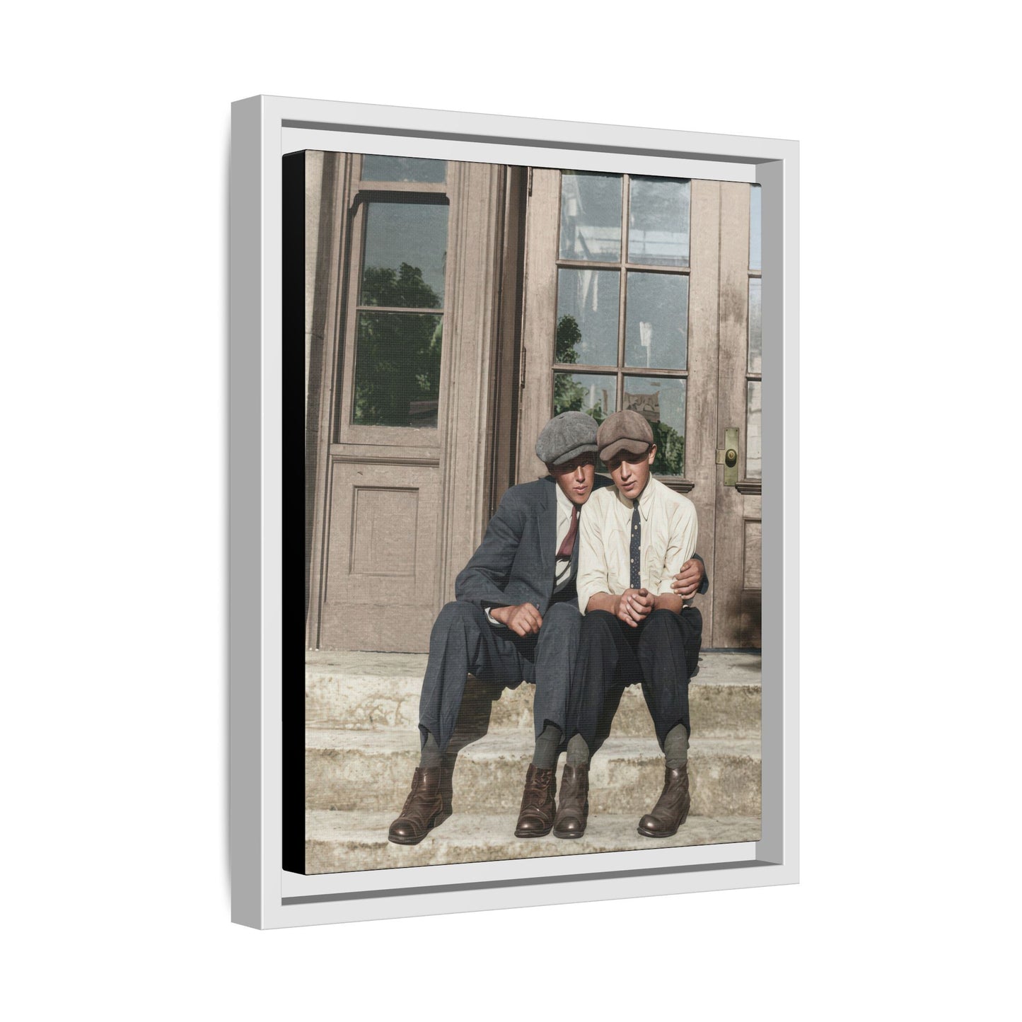 paire 057 | Framed Vintage Photo - Matte Canvas