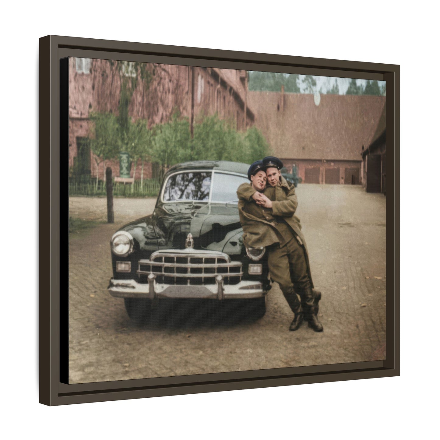 paire 015 | Framed Vintage Photo - Matte Canvas