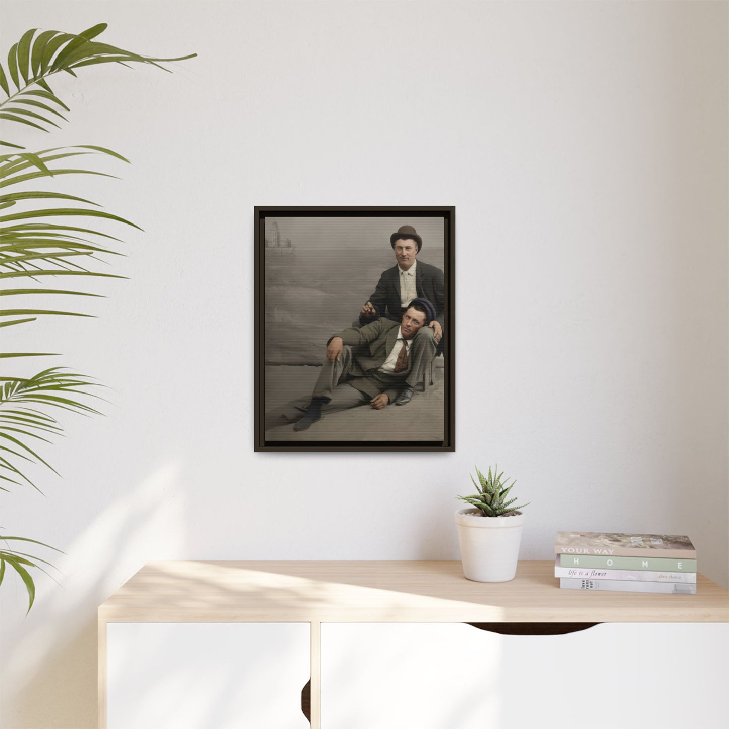 paire 093 | Framed Vintage Photo - Matte Canvas