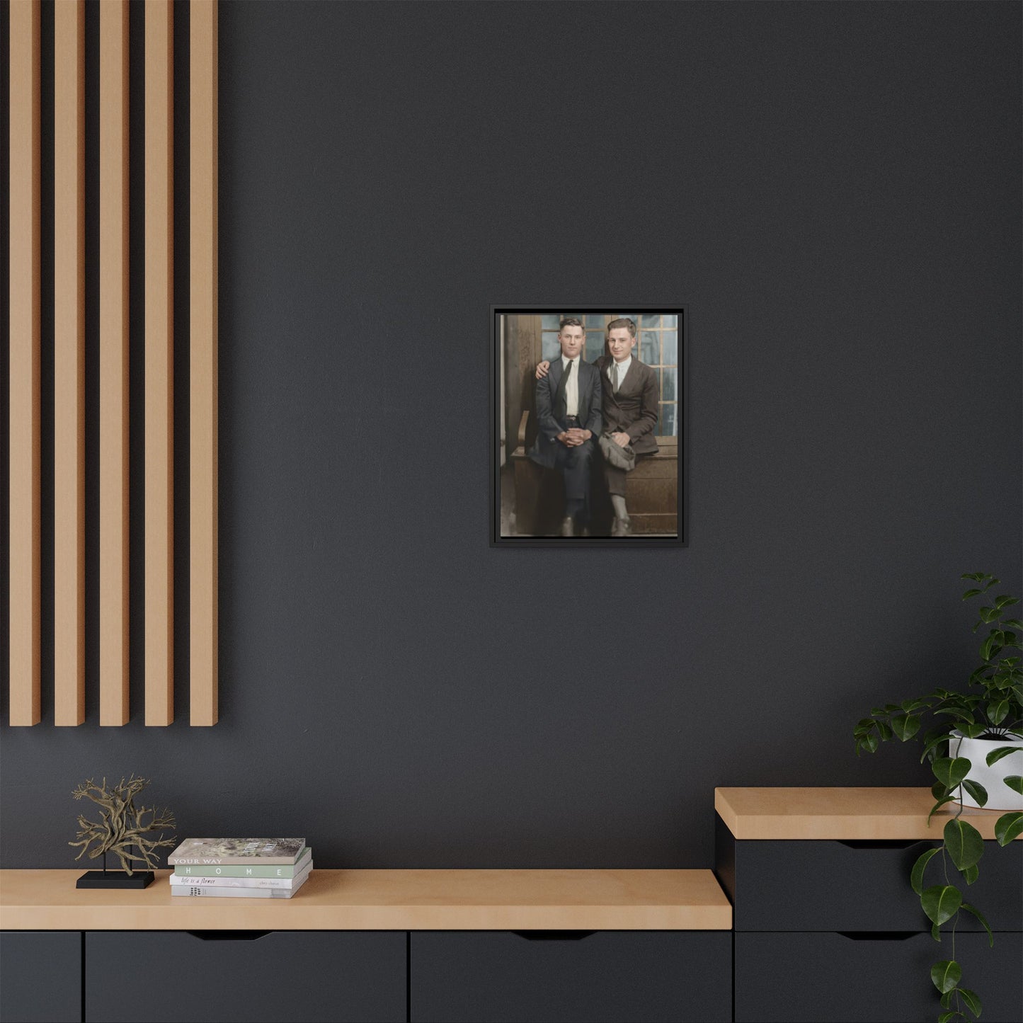 paire 105 | Framed Vintage Photo - Matte Canvas