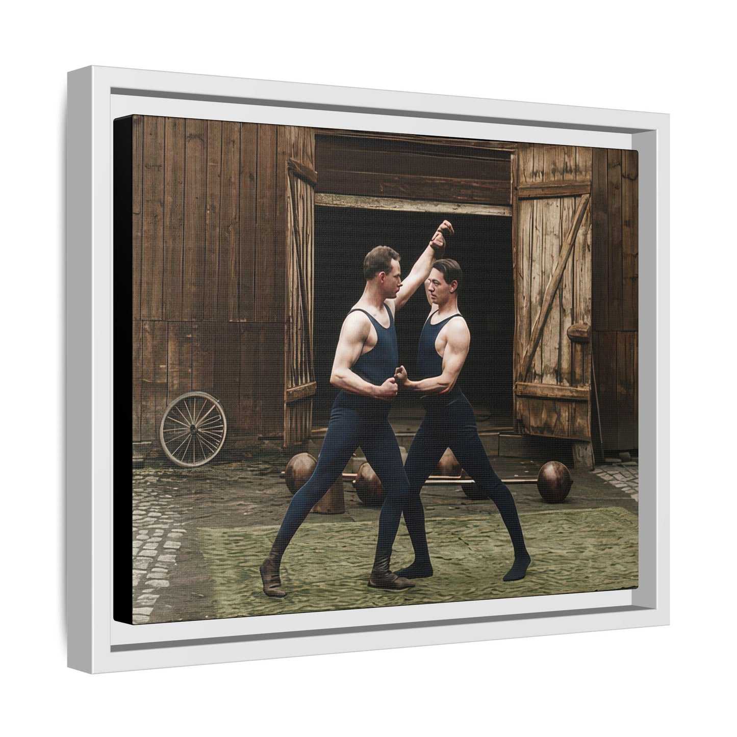 athlétisme 036 | Framed Vintage Photo - Matte Canvas
