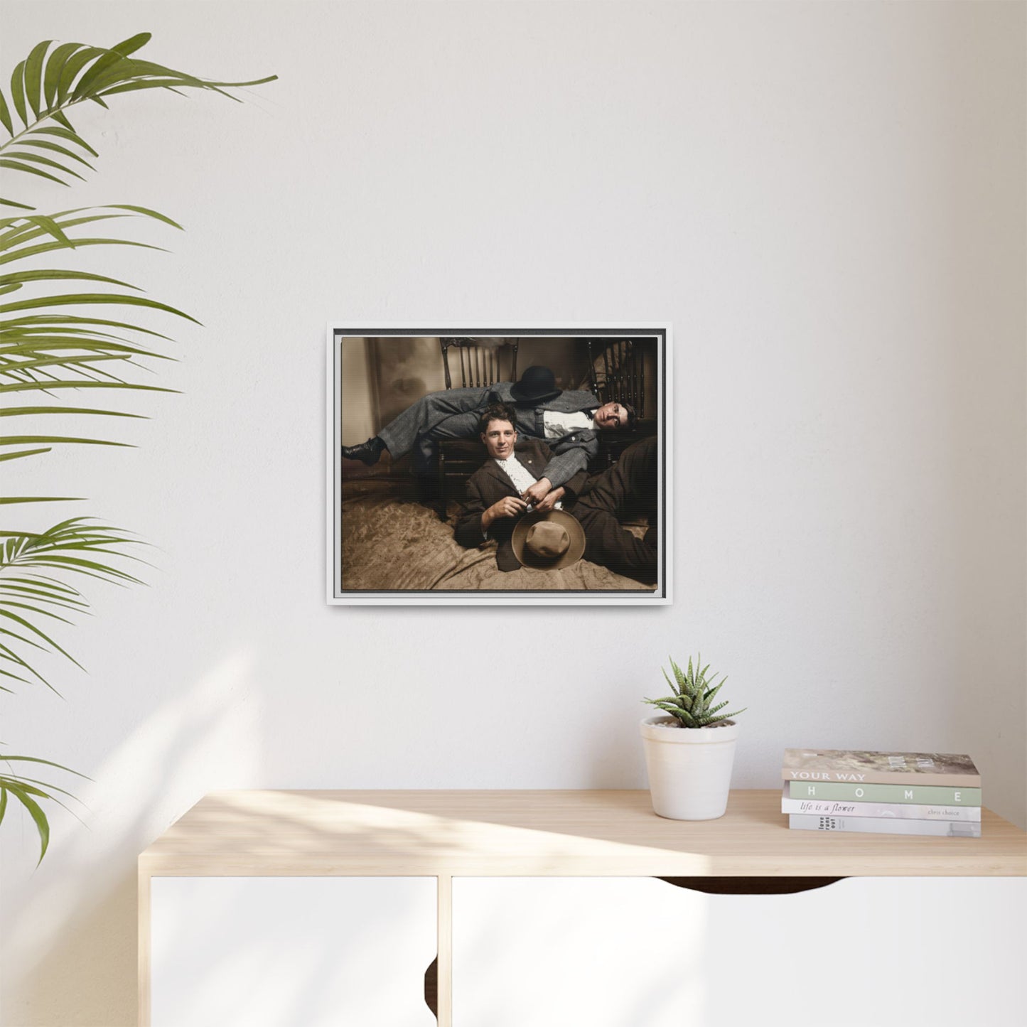 paire 020 | Framed Vintage Photo - Matte Canvas