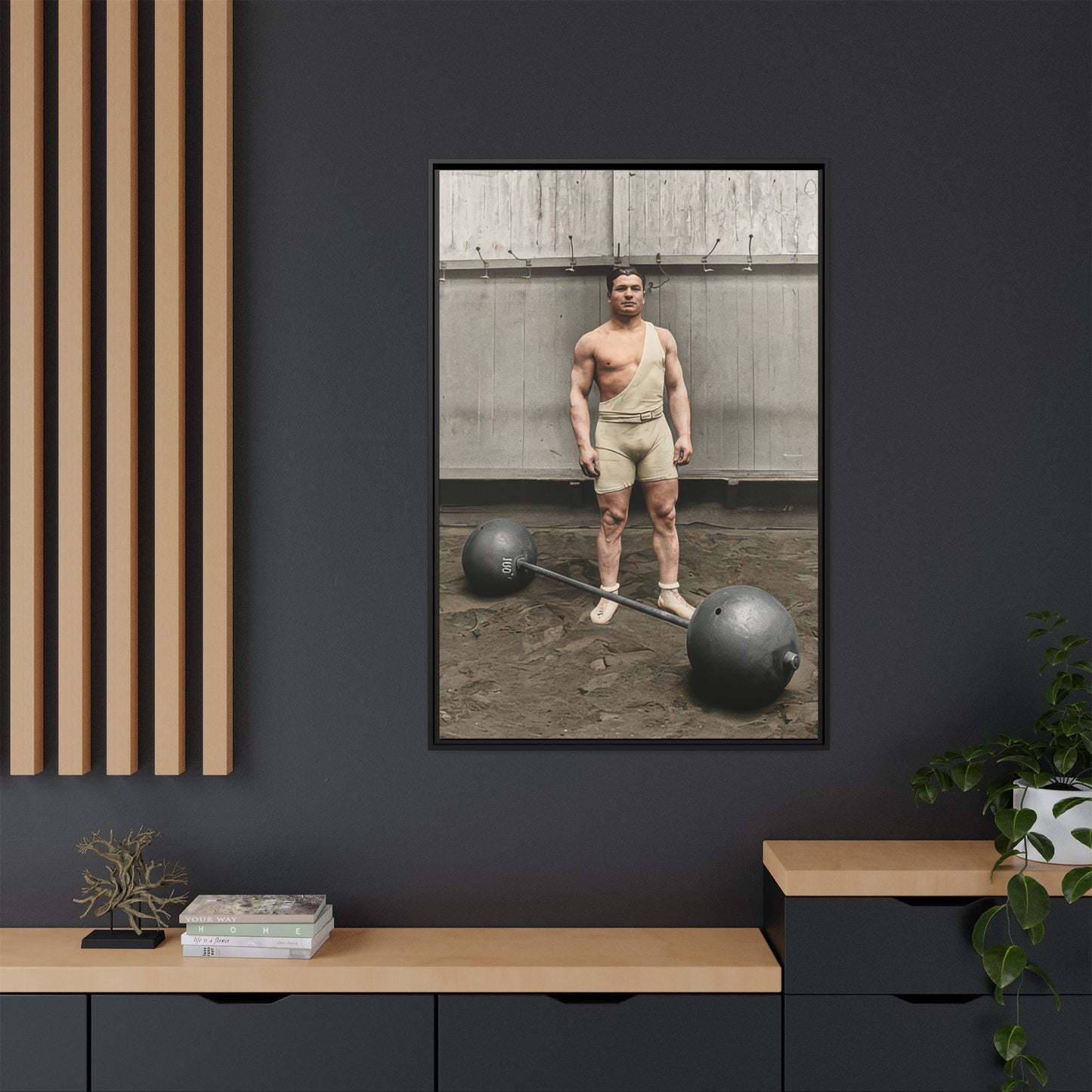 athlétisme 050 | Framed Vintage Photo - Matte Canvas