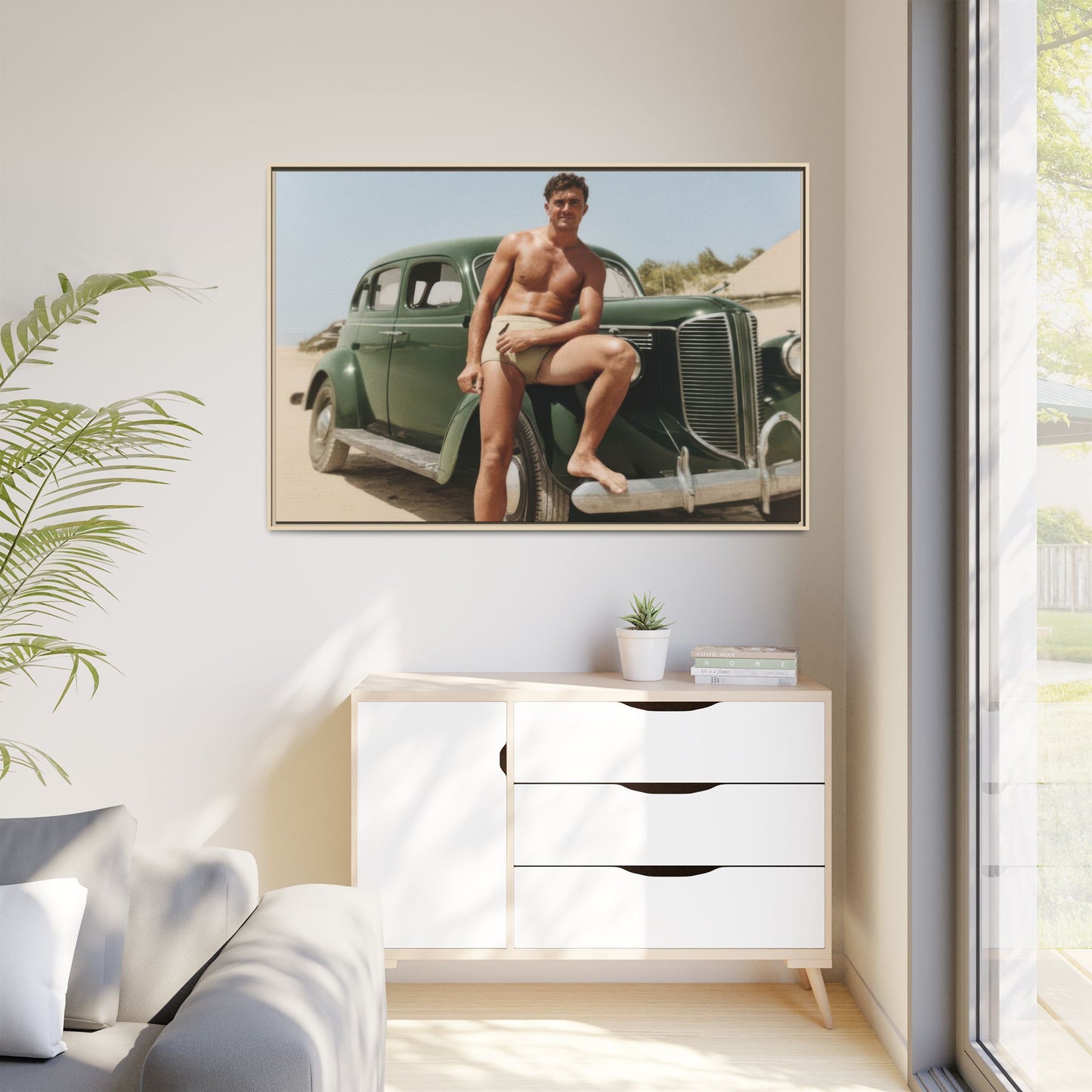 nager 022 | Framed Vintage Photo - Matte Canvas