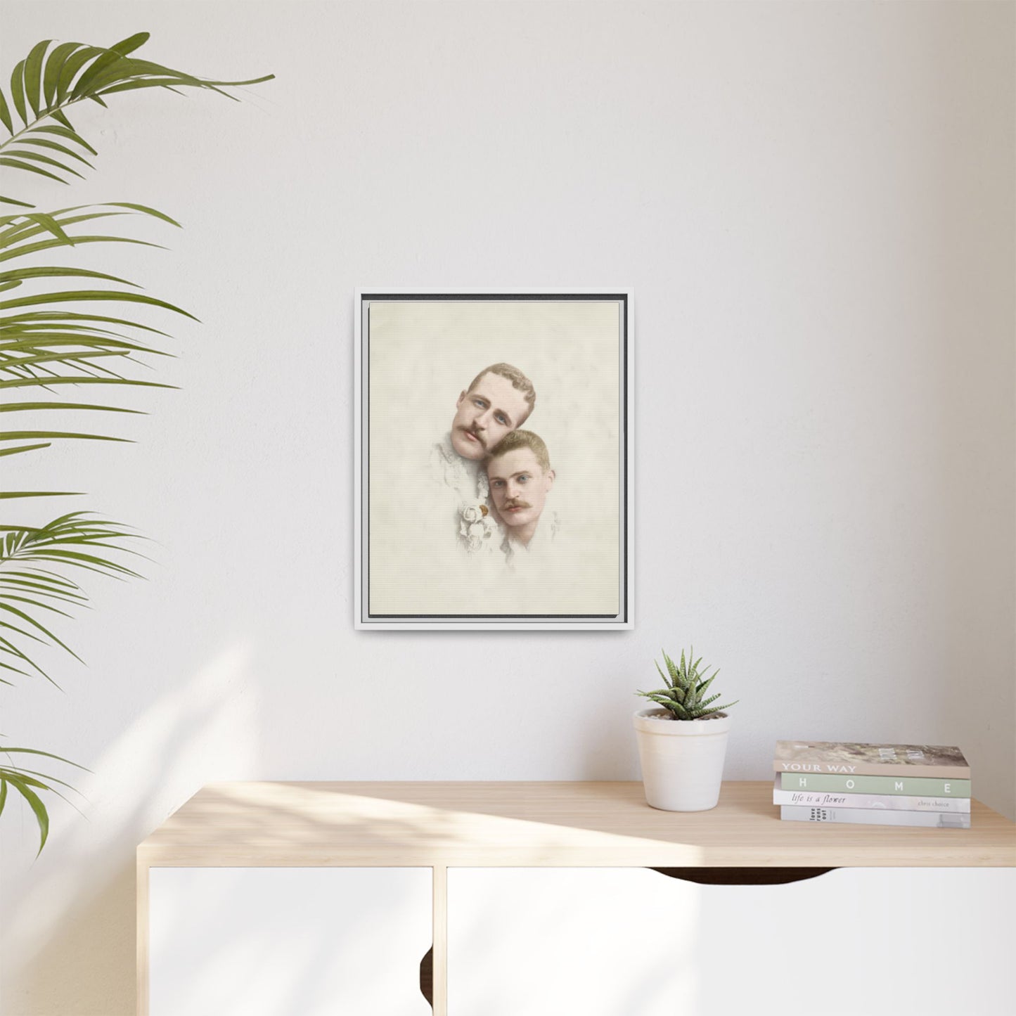 paire 081 | Framed Vintage Photo - Matte Canvas
