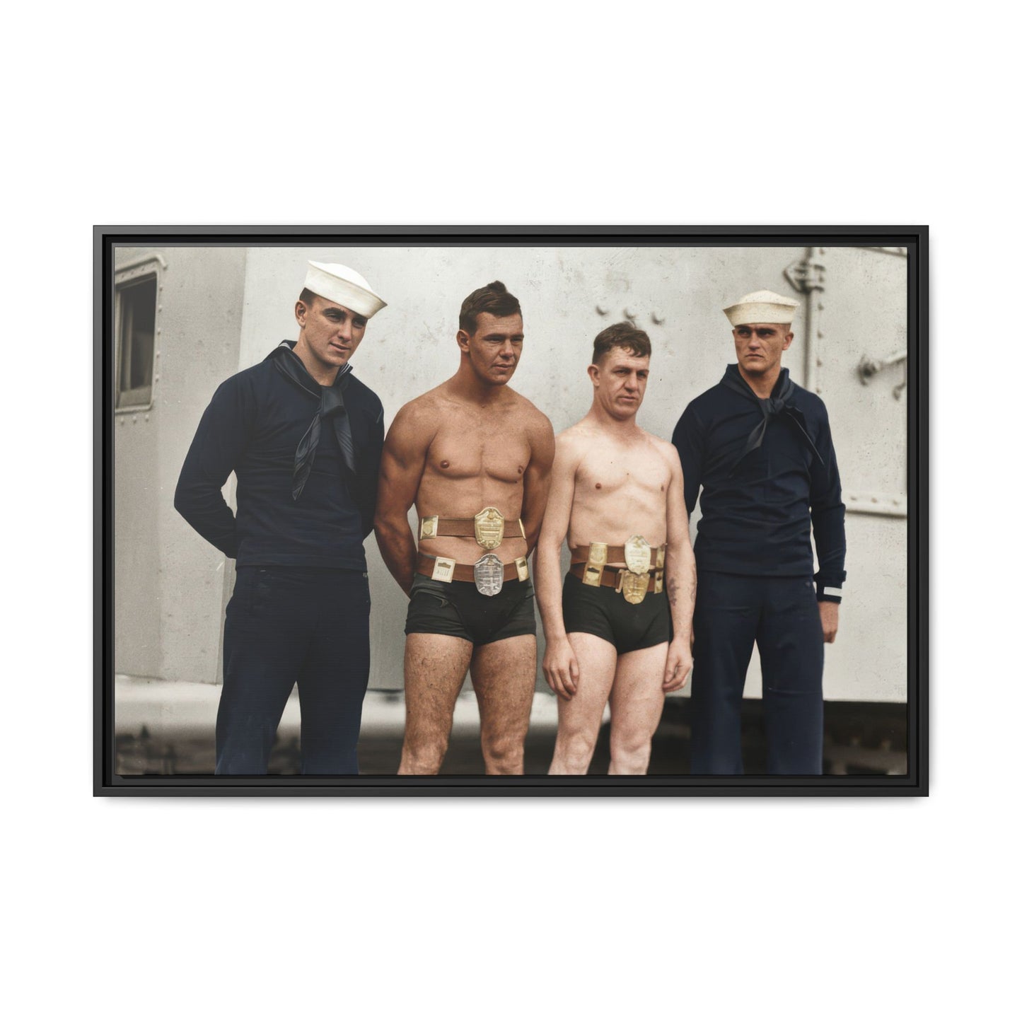 athlétisme 049 | Framed Vintage Photo - Matte Canvas