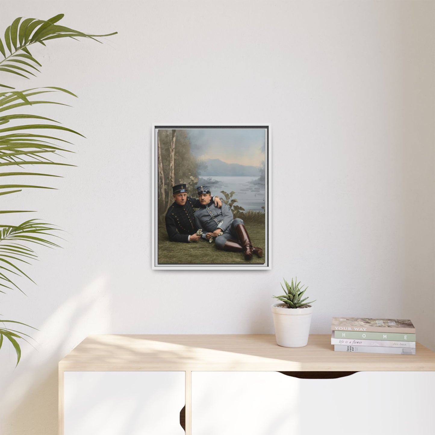 paire 129 | Framed Vintage Photo - Matte Canvas