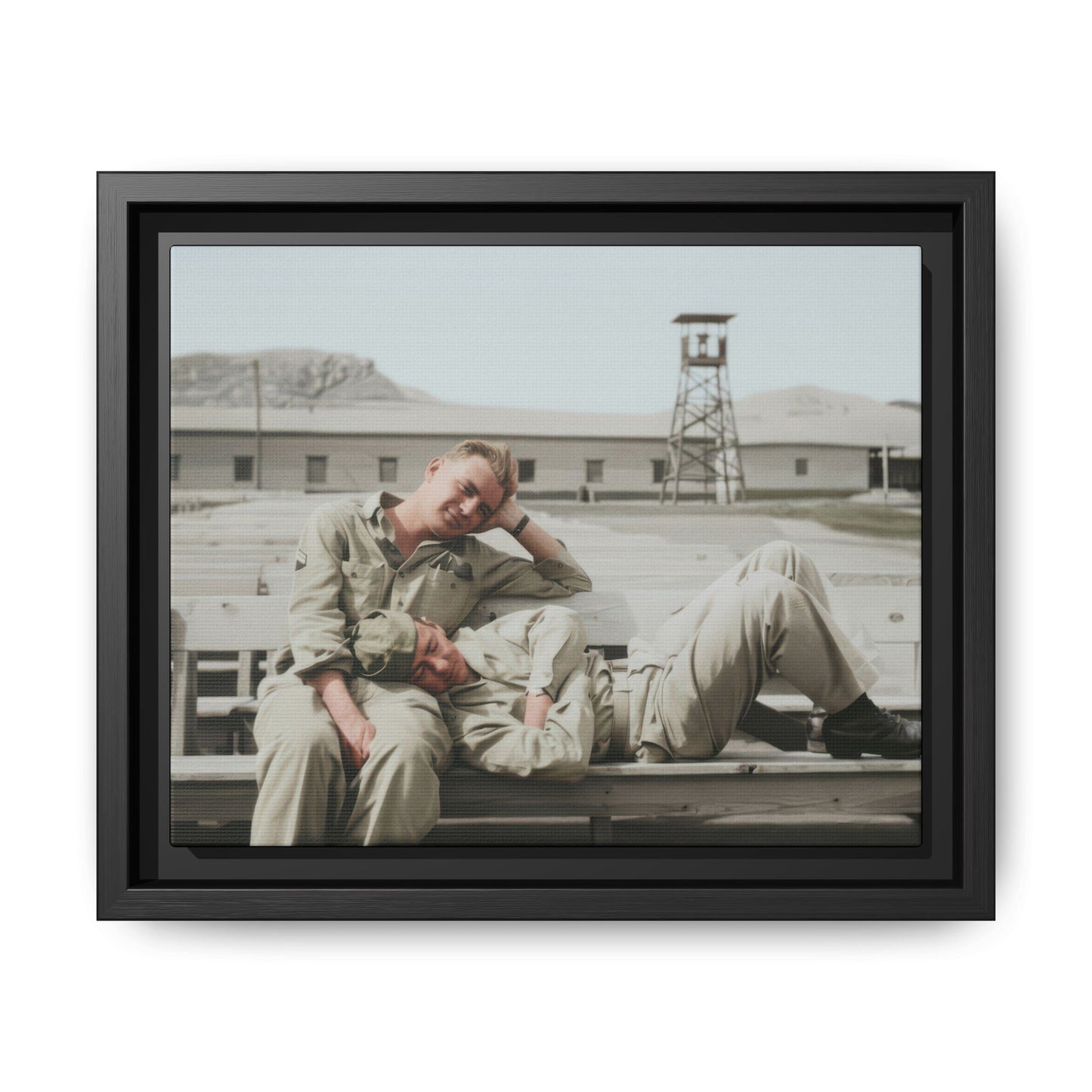 paire 096 | Framed Vintage Photo - Matte Canvas