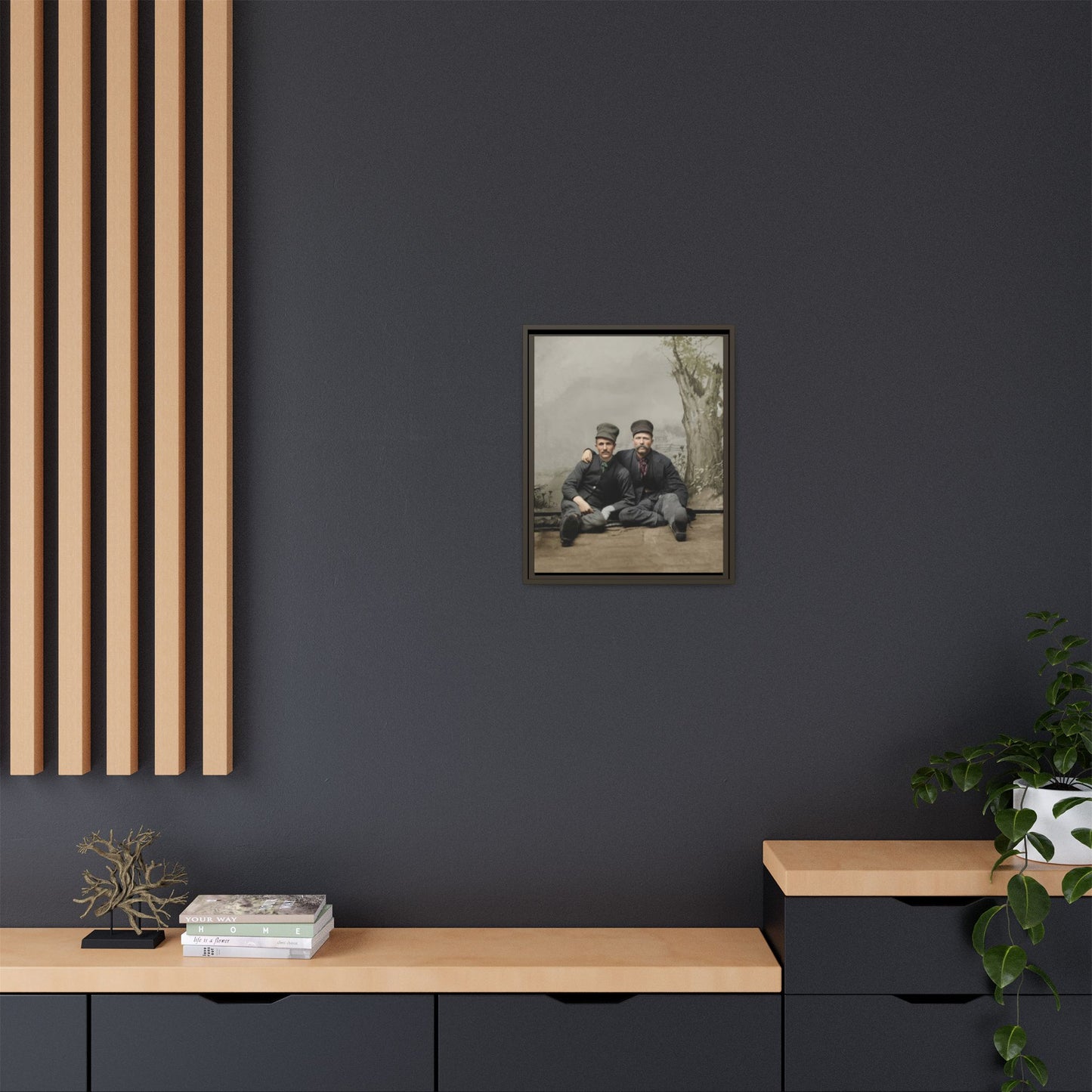 paire 037 | Framed Vintage Photo - Matte Canvas