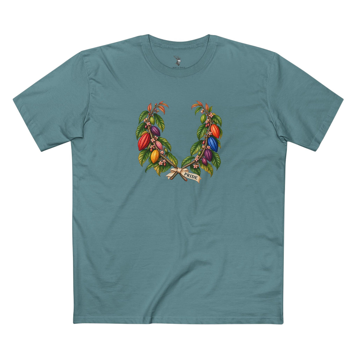 Ghanaian Cocoa Pride T-Shirt — LGBTQ+ Laurel Wreath