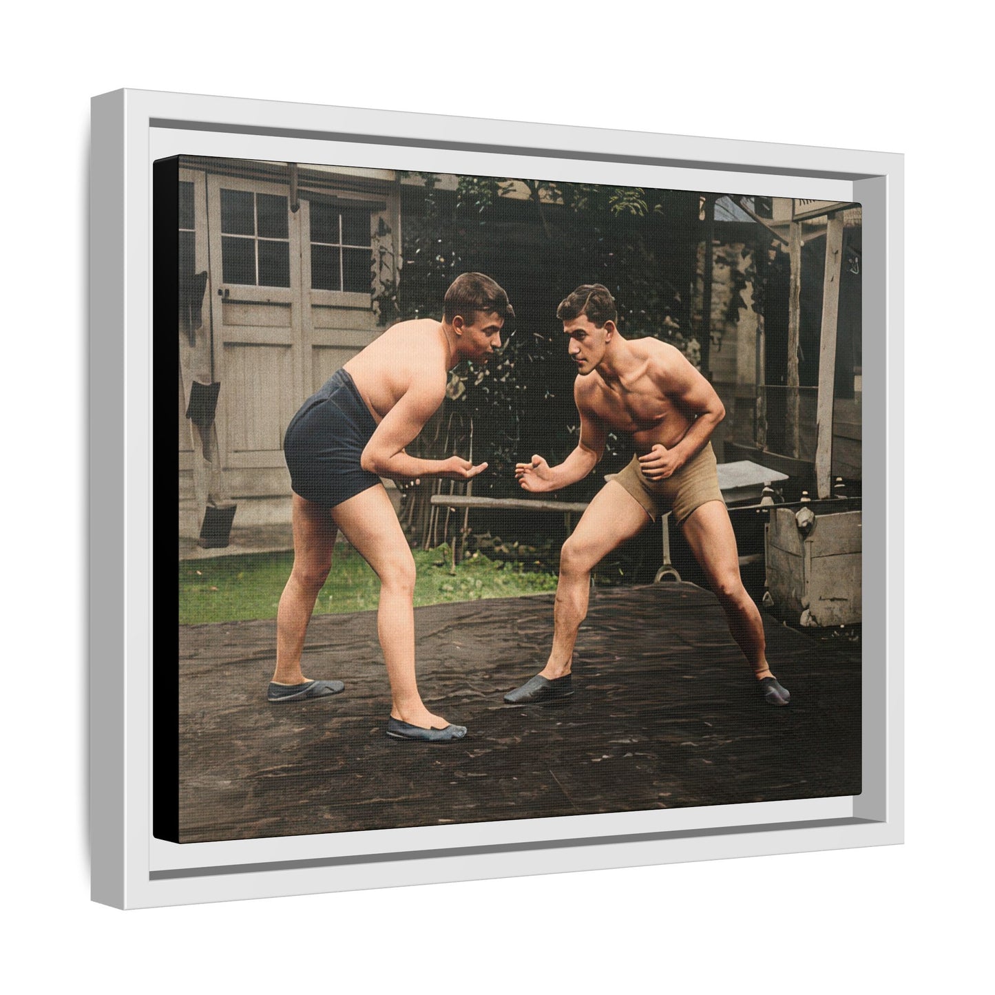 athlétisme 033 | Framed Vintage Photo - Matte Canvas
