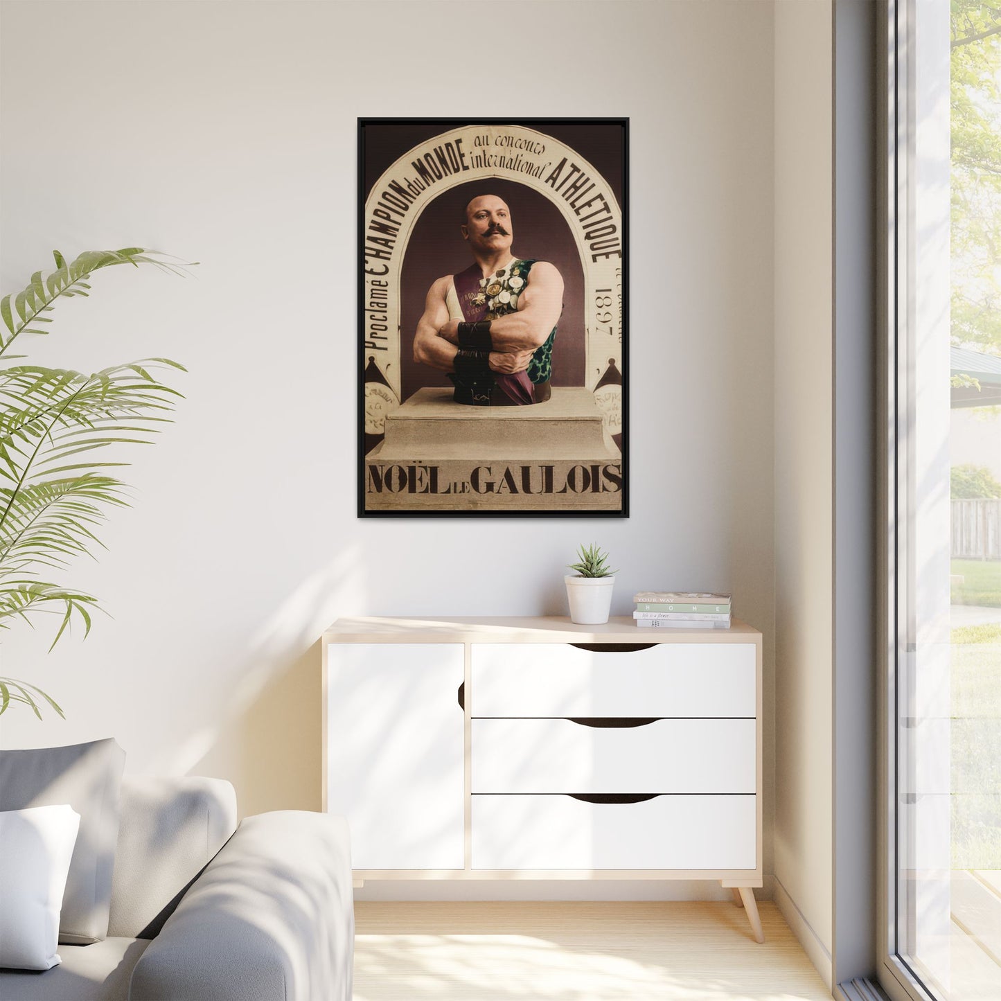 athlétisme 045 | Framed Vintage Photo - Matte Canvas