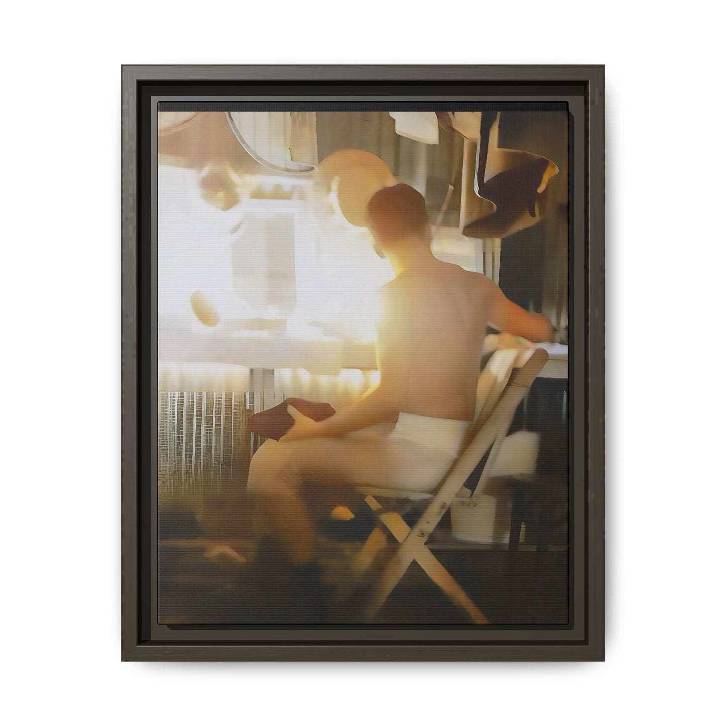 celibataire 022 | Vintage Framed Photo - Matte Canvas