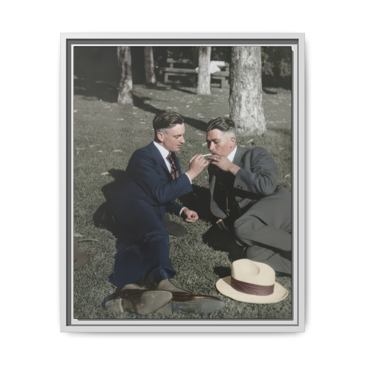 paire 072 | Framed Vintage Photo - Matte Canvas
