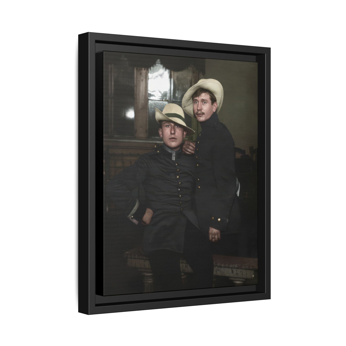 paire 056 | Framed Vintage Photo - Matte Canvas
