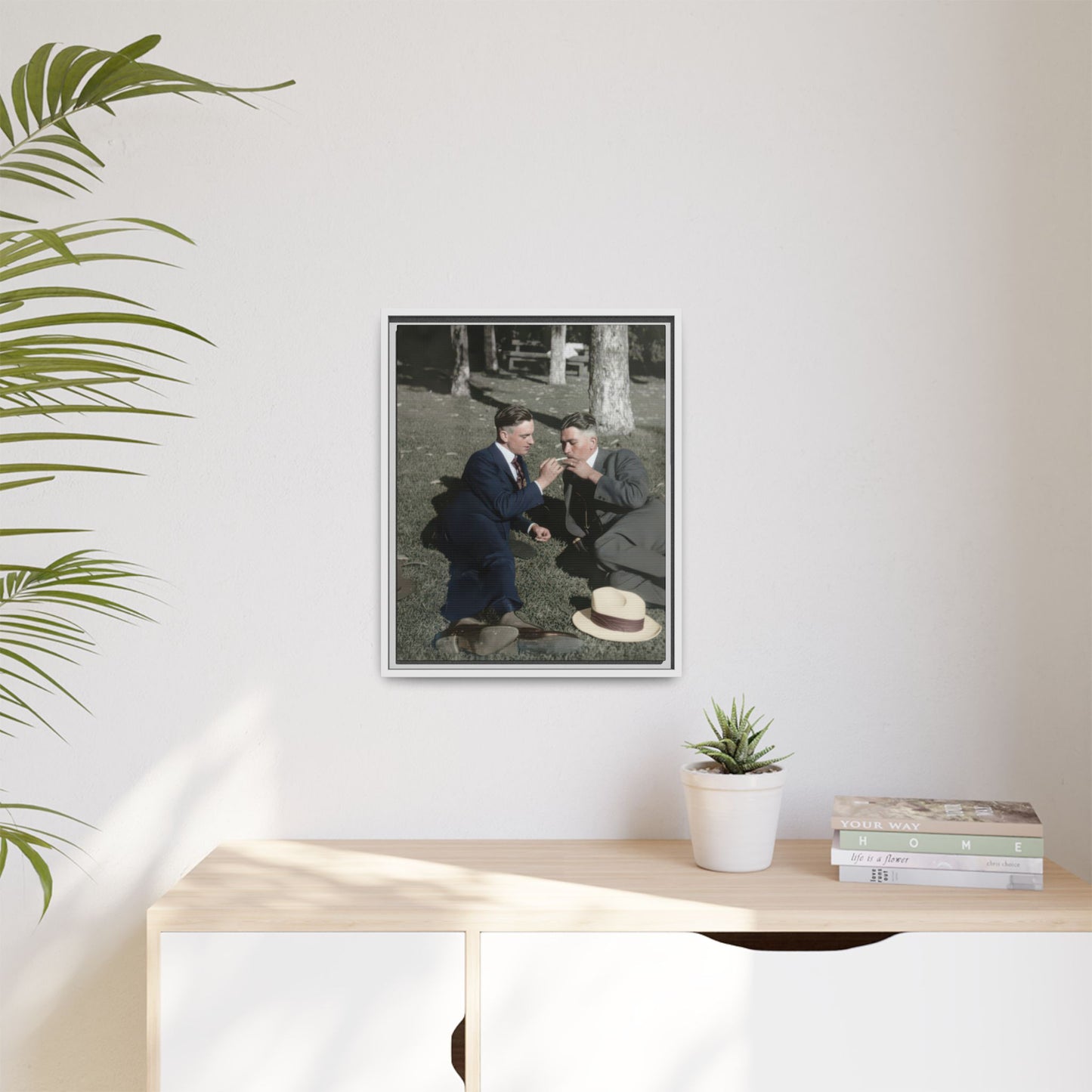 paire 072 | Framed Vintage Photo - Matte Canvas