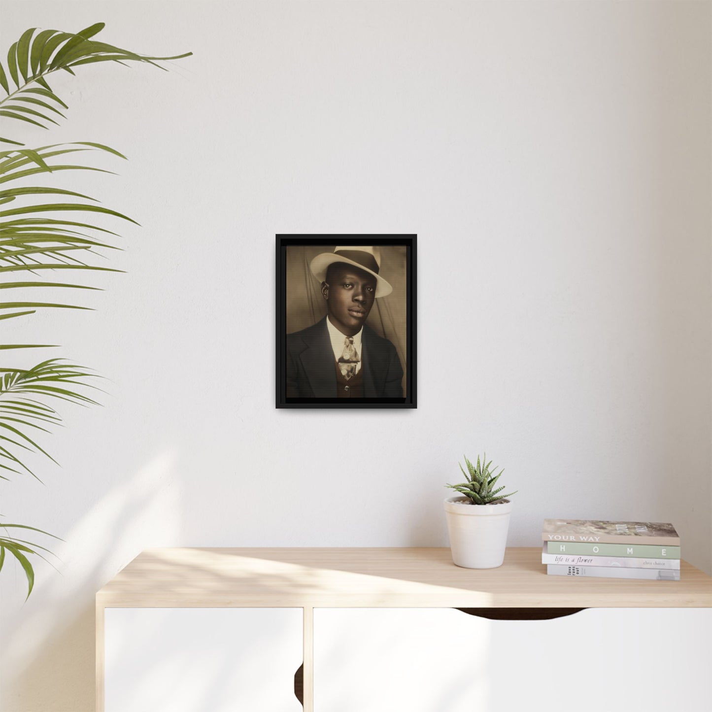celibataire 019 | Framed Vintage Photo - Matte Canvas
