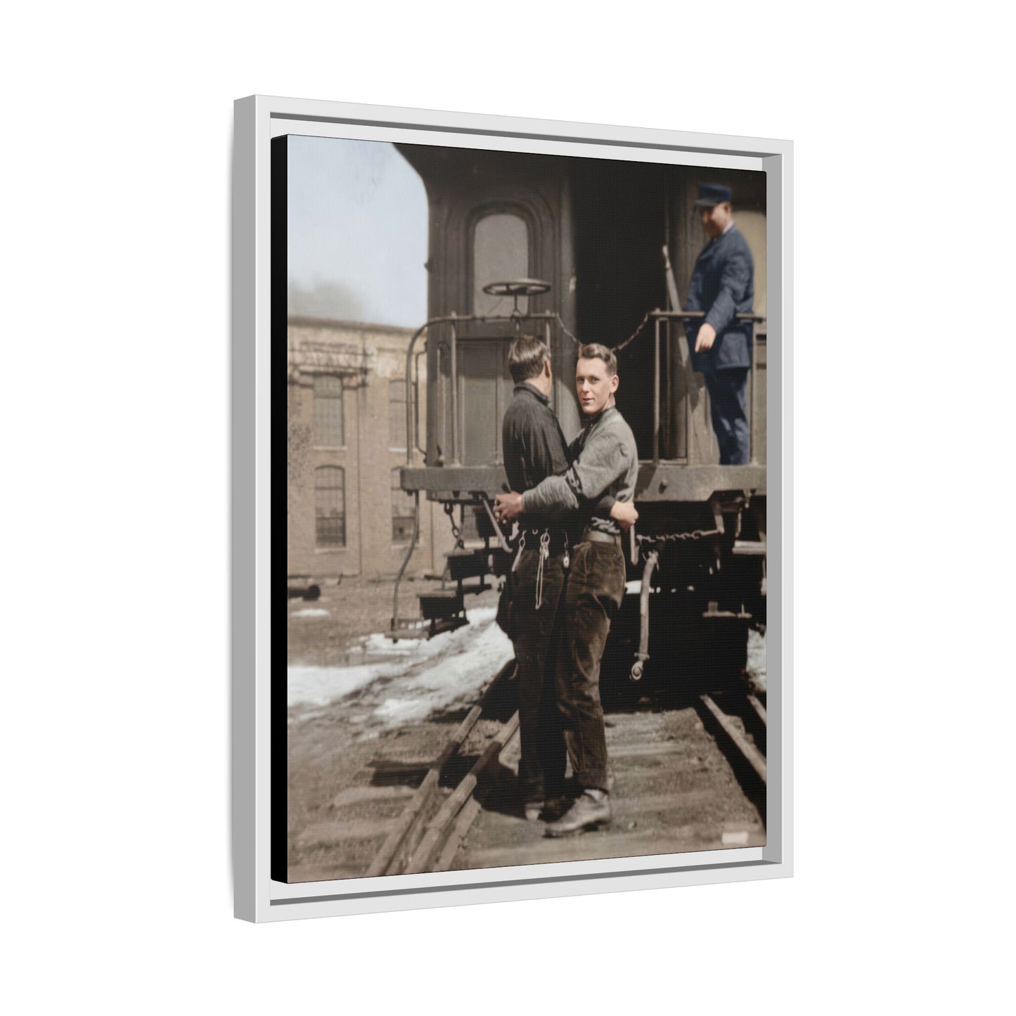 paire 018 | Framed Vintage Photo - Matte Canvas