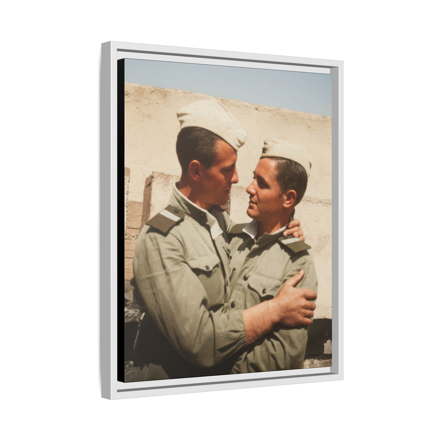paire 133 | Framed Vintage Photo - Matte Canvas