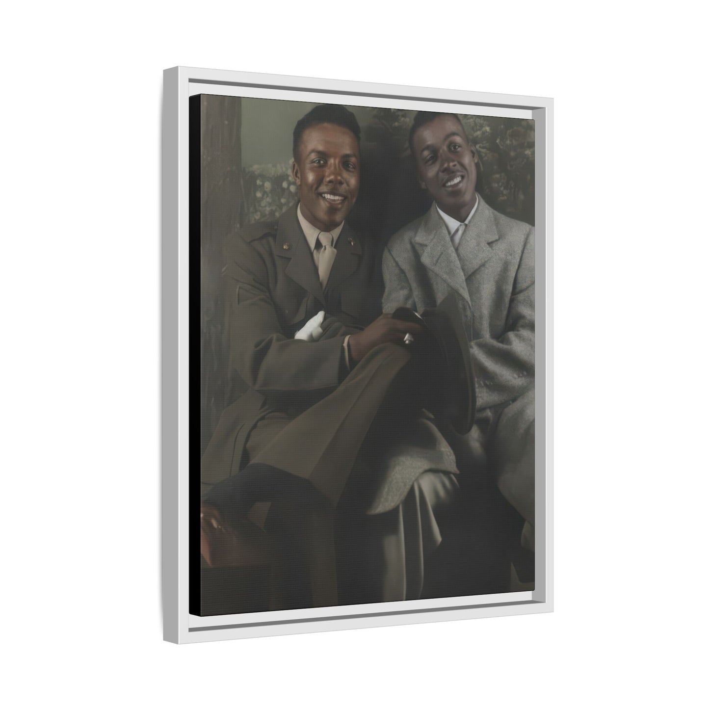 paire 095 | Framed Vintage Photo - Matte Canvas