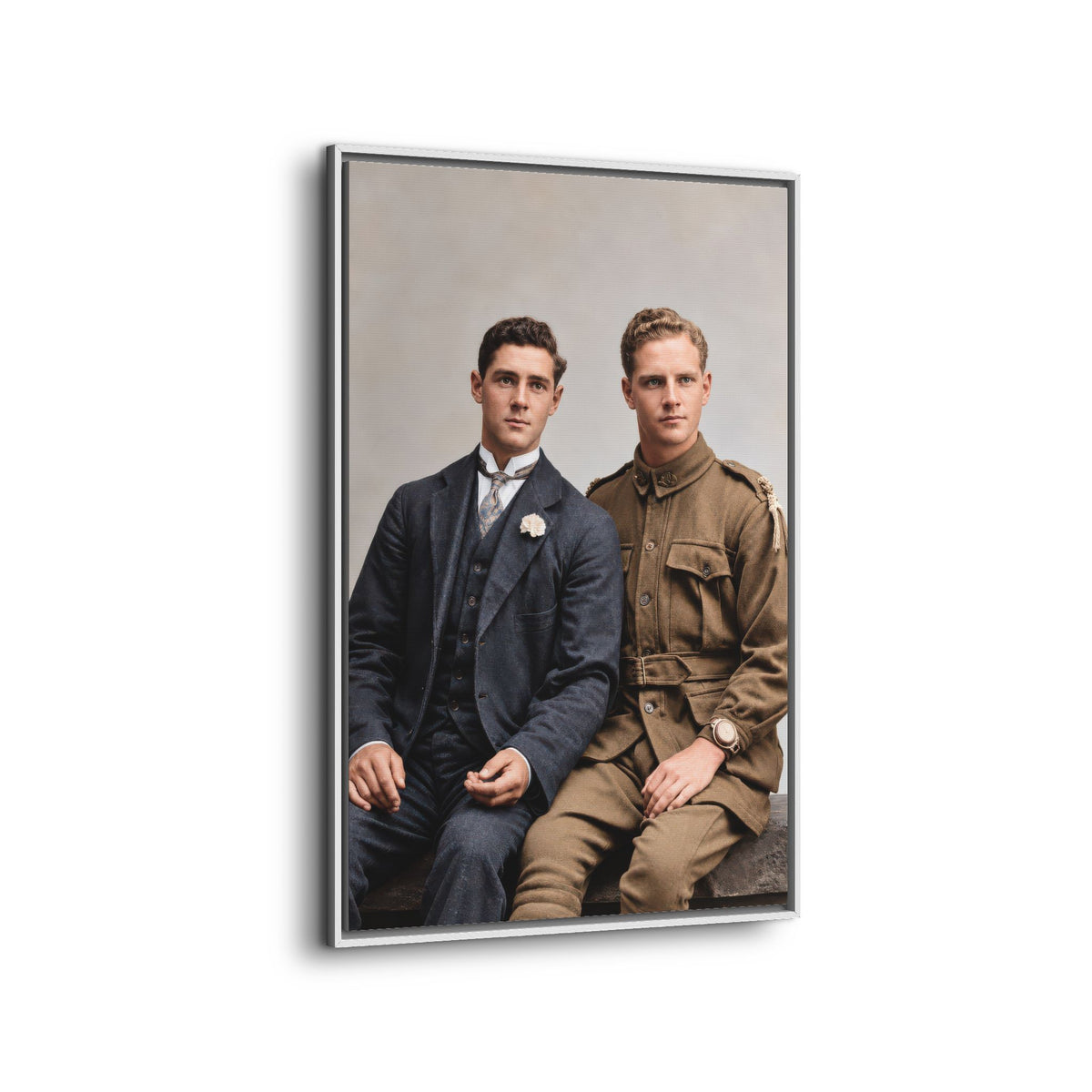 paire 169 | Framed Vintage Photo - Matte Canvas