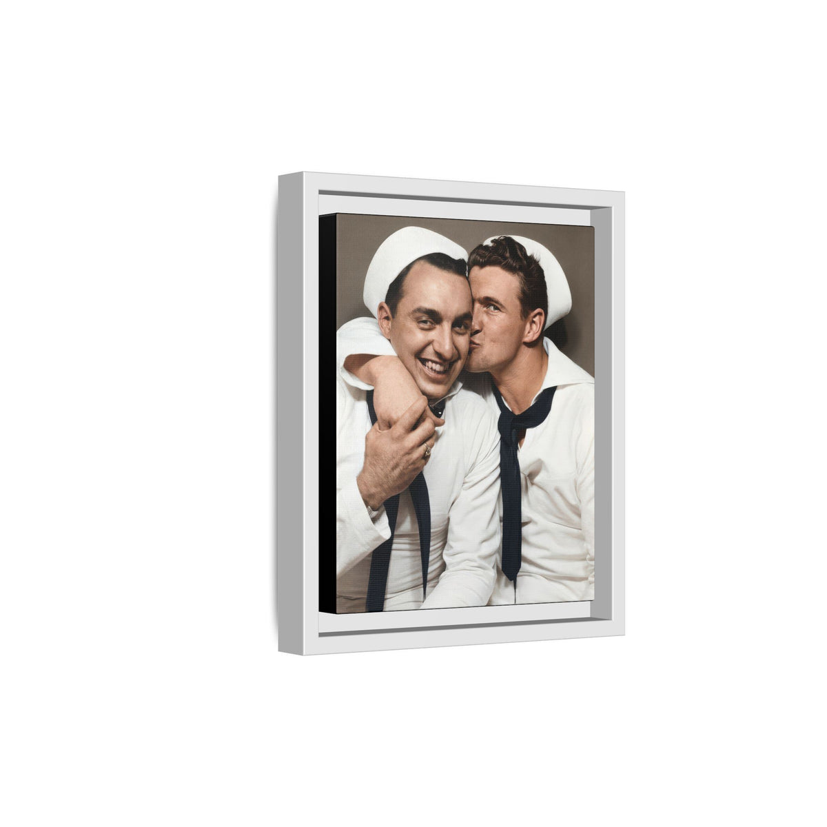 paire 155 | Framed Vintage Photo - Matte Canvas