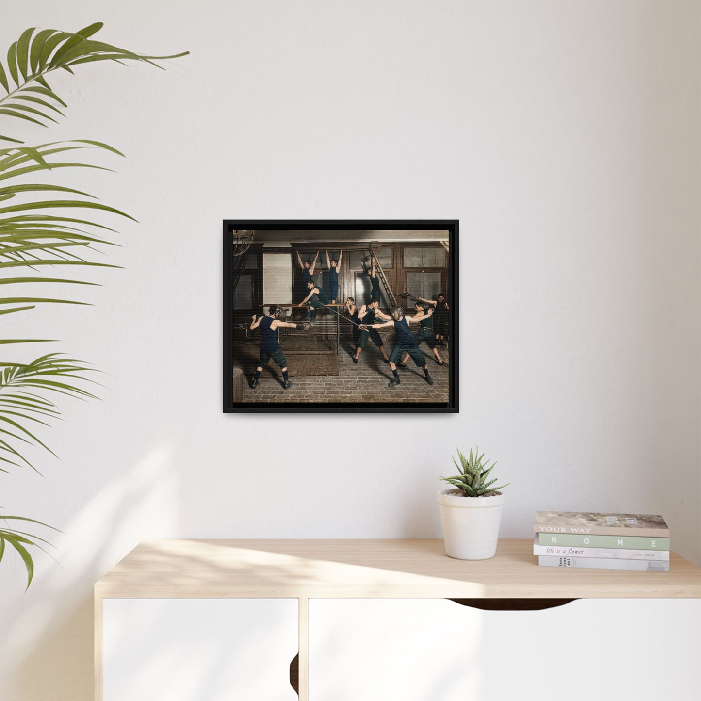 athlétisme 038 | Framed Vintage Photo - Matte Canvas