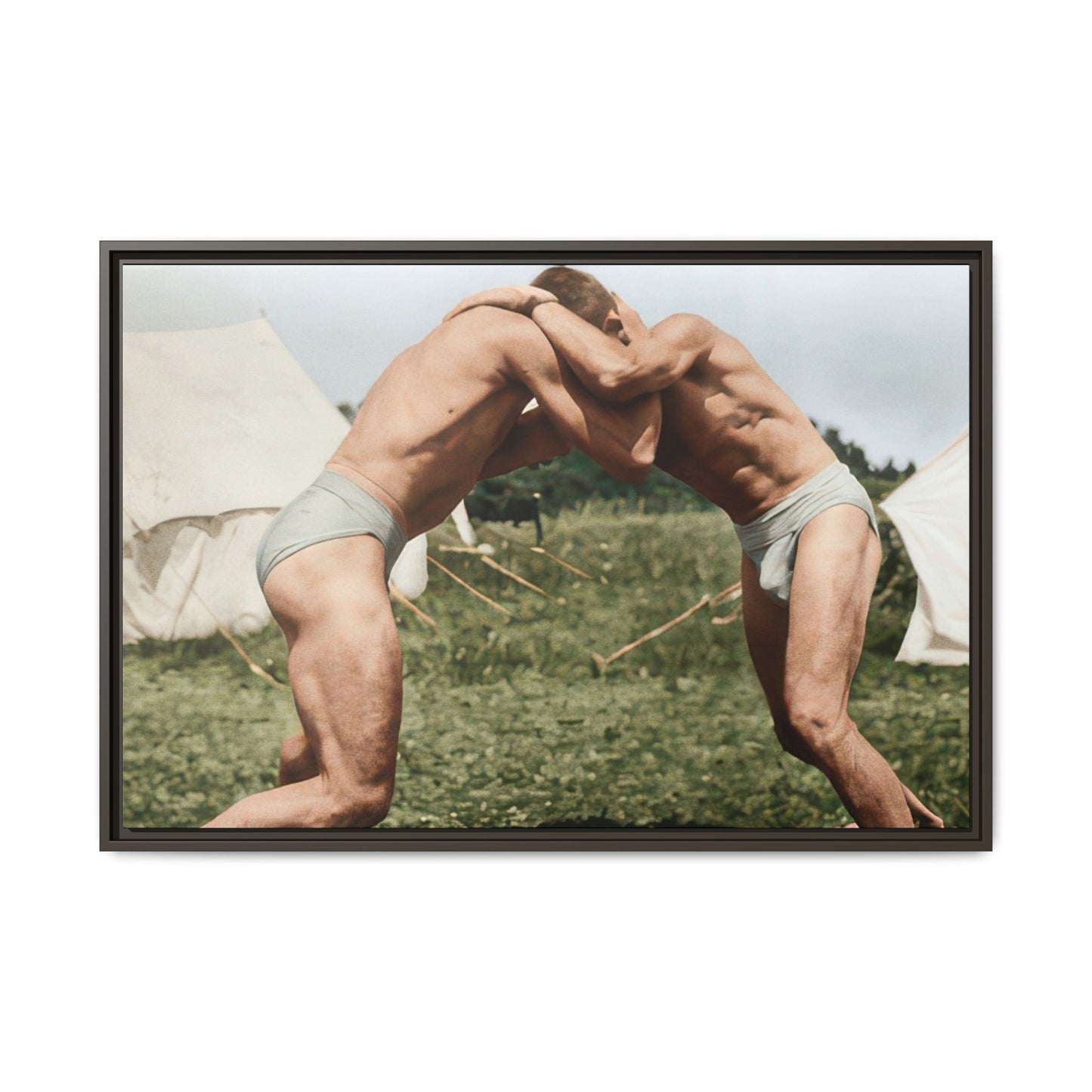 athlétisme 019 | Framed Vintage Photo - Matte Canvas