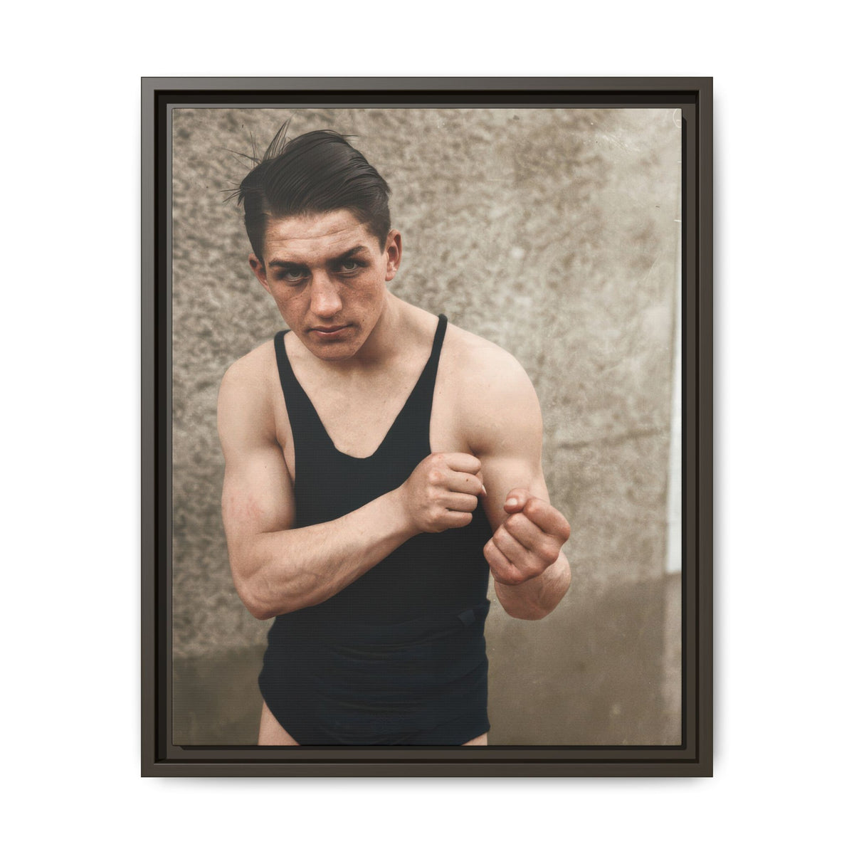 athlétisme 048 | Framed Vintage Photo - Matte Canvas