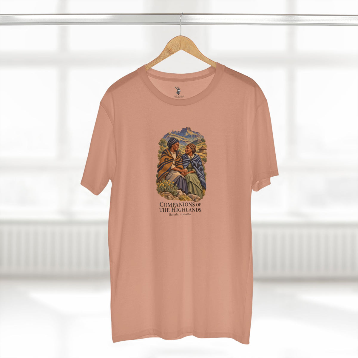 Companions of the Highlands | Basotho-Inspired Vintage Art T-Shirt