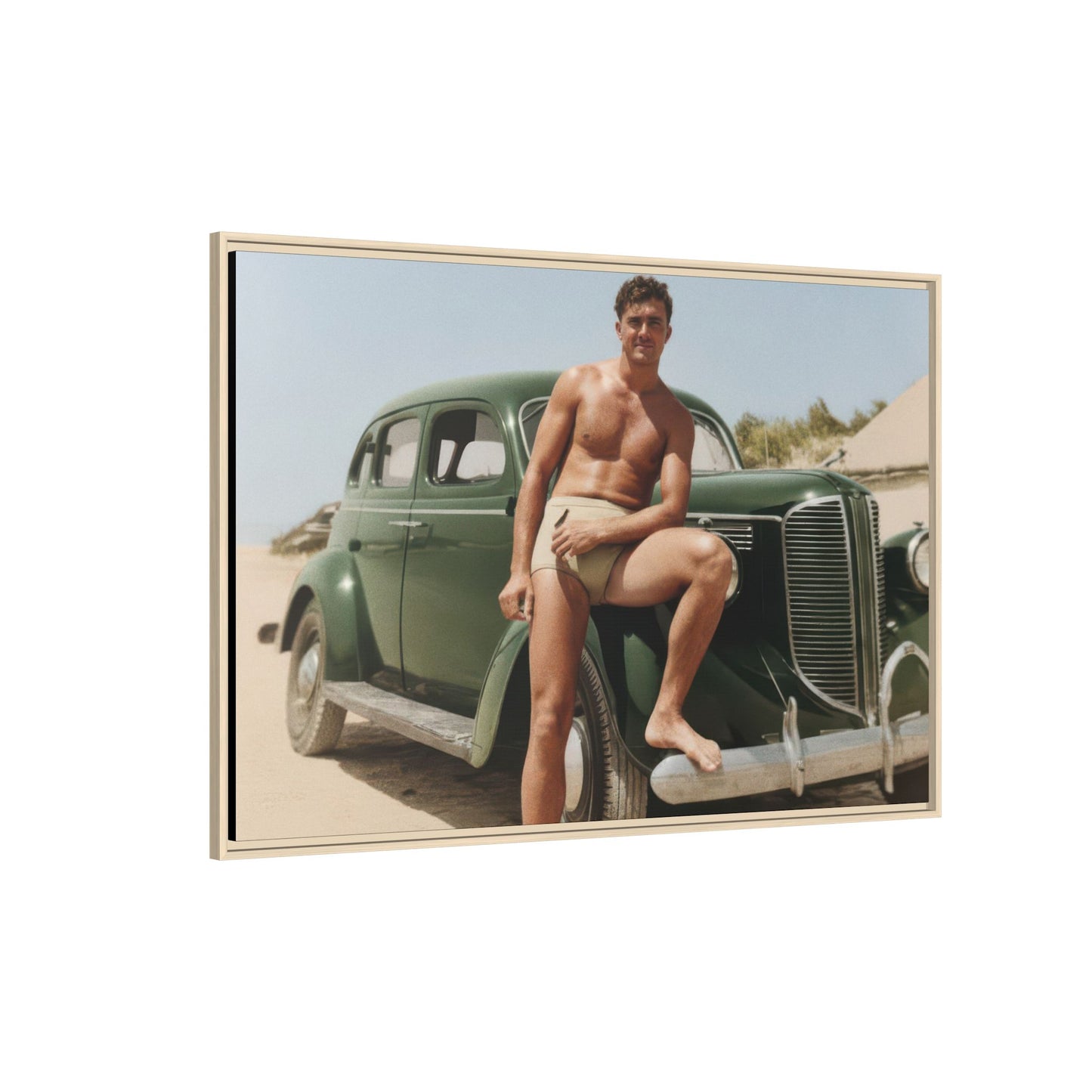 nager 022 | Framed Vintage Photo - Matte Canvas