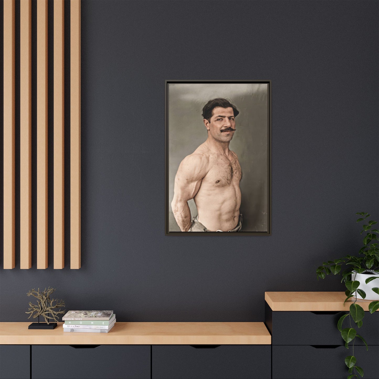 athlétisme 024 | Framed Vintage Photo - Matte Canvas