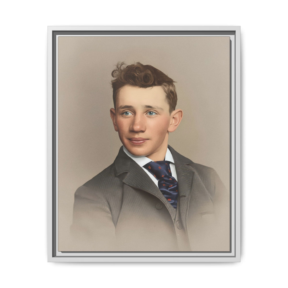 celibataire 038 | Framed Vintage Photo - Matte Canvas