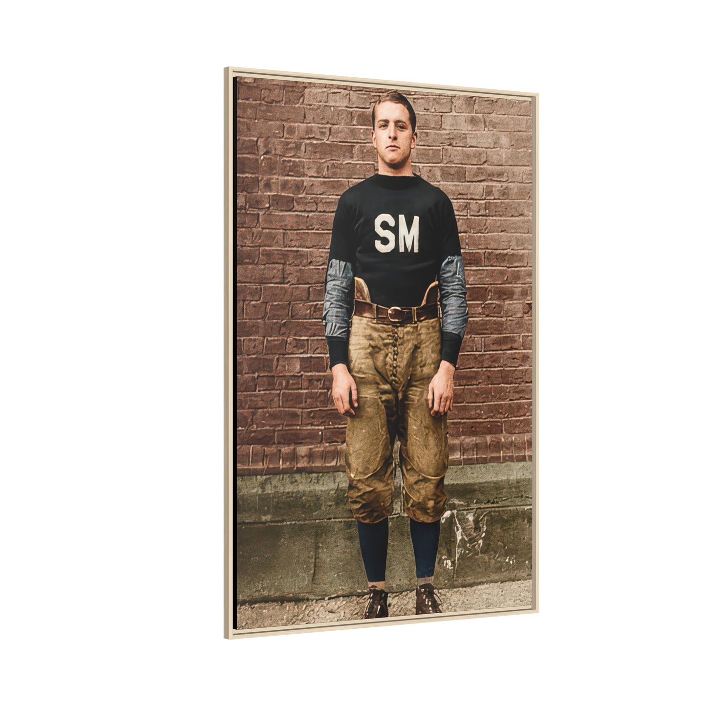 athlétisme 040 | Framed Vintage Photo - Matte Canvas