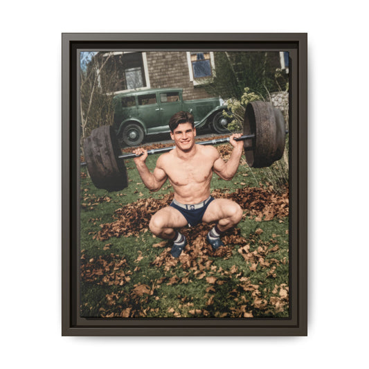 celibataire 018 | Framed Vintage Photo - Matte Canvas