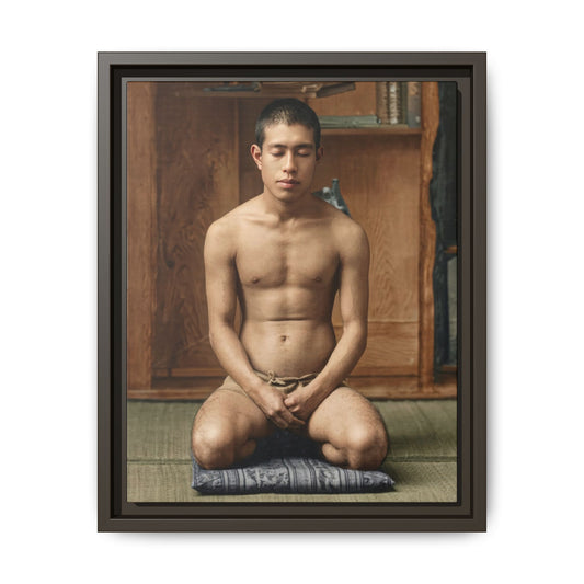 celibataire 025 | Framed Vintage Photo - Matte Canvas