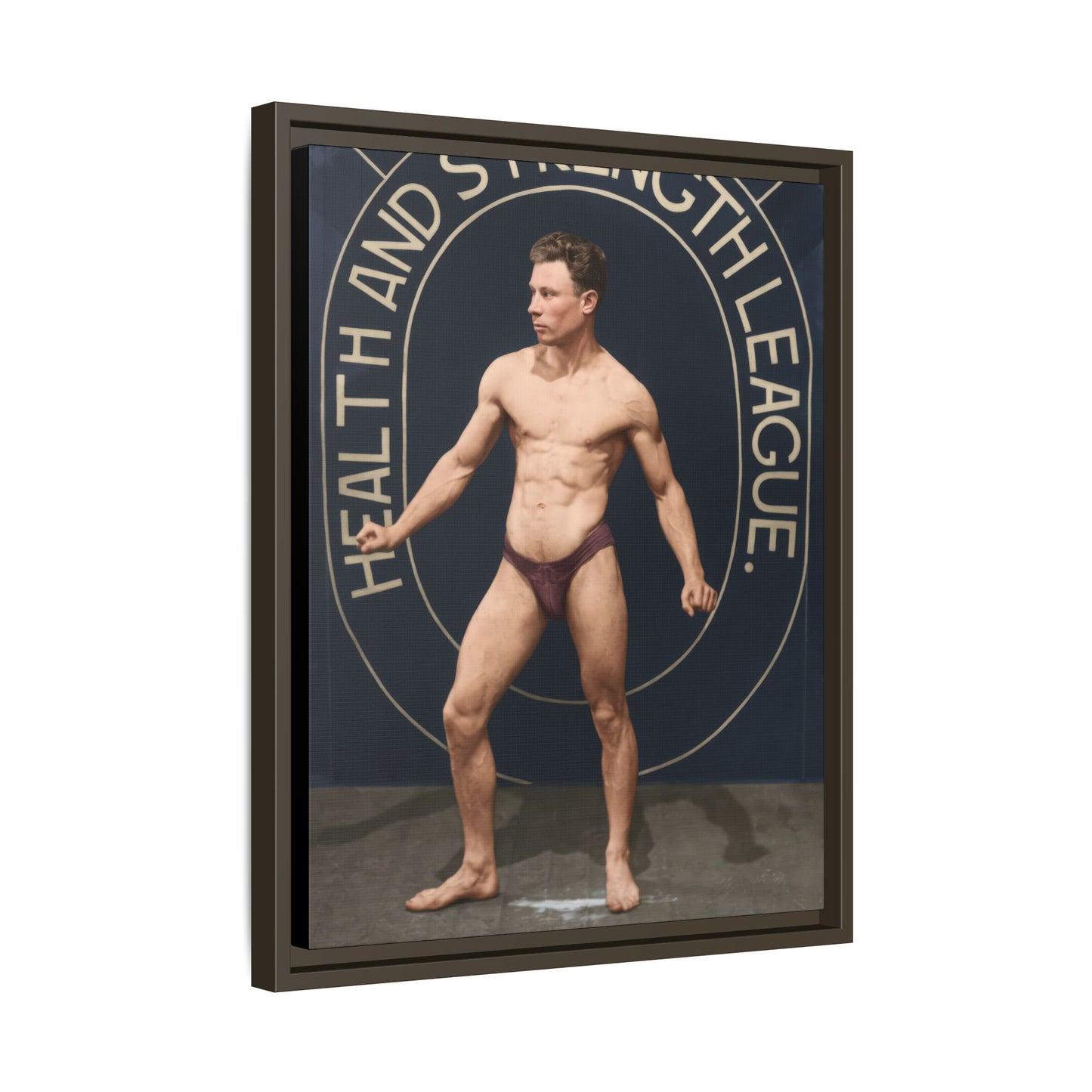 athlétisme 010 | Framed Vintage Photo - Matte Canvas