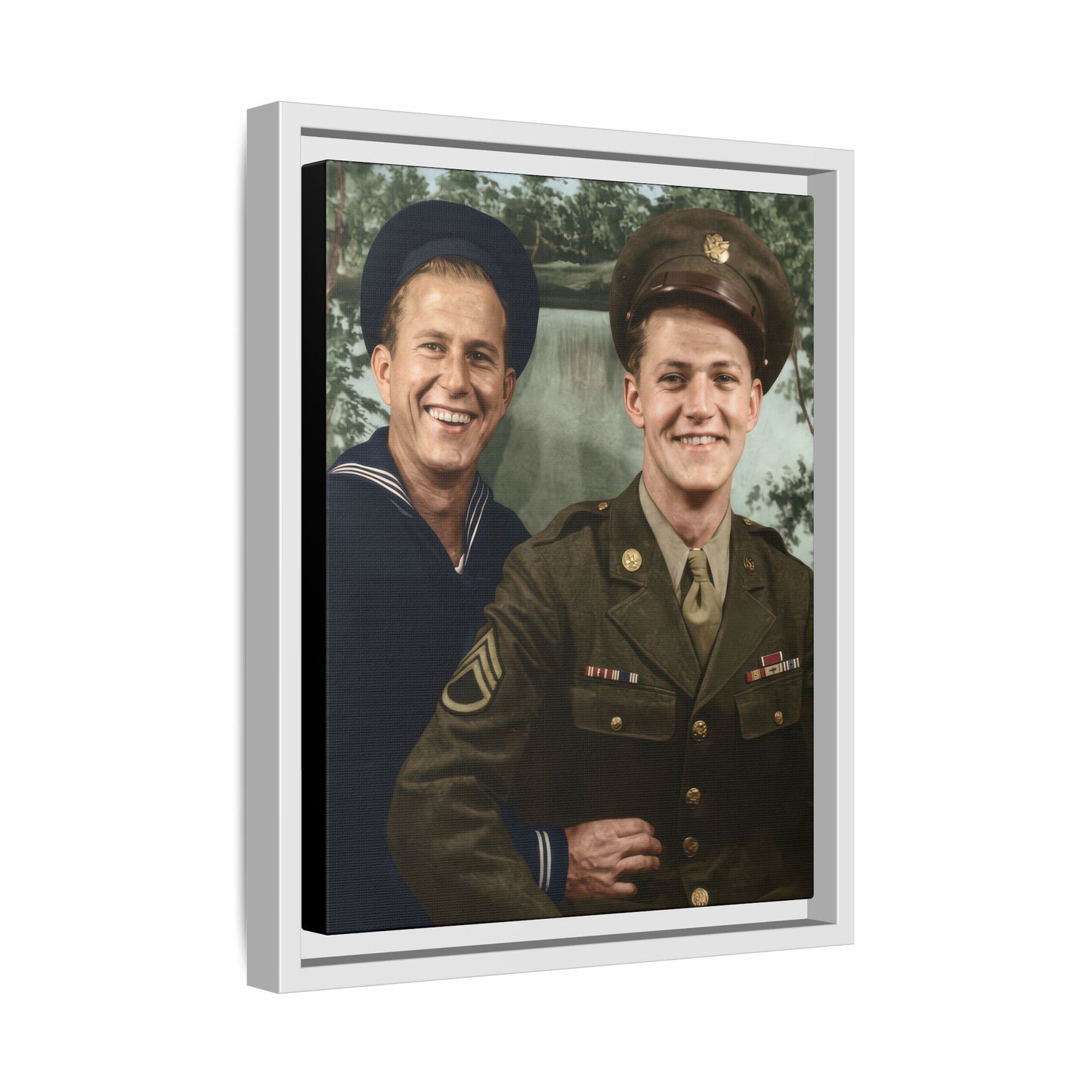 paire 147 | Framed Vintage Photo - Matte Canvas