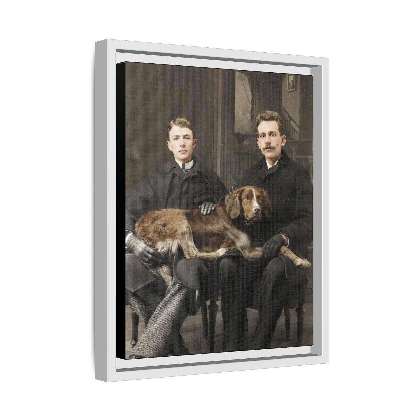 paire 039 | Framed Vintage Photo - Matte Canvas