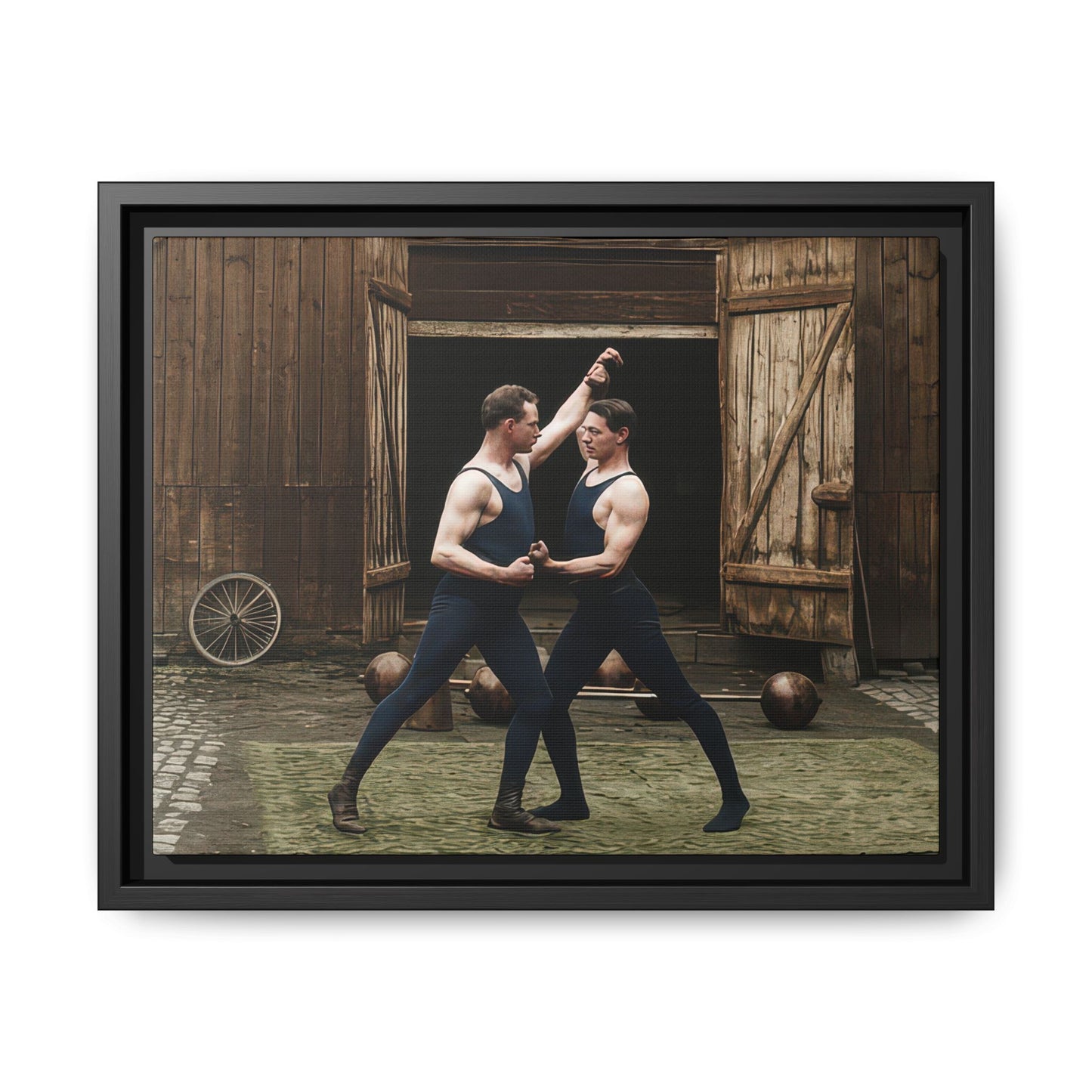 athlétisme 036 | Framed Vintage Photo - Matte Canvas