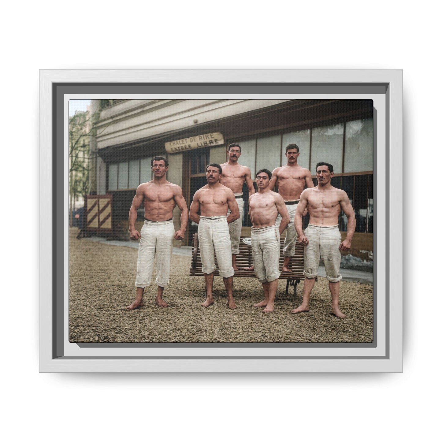 athlétisme 044| Framed Vintage Photo - Matte Canvas