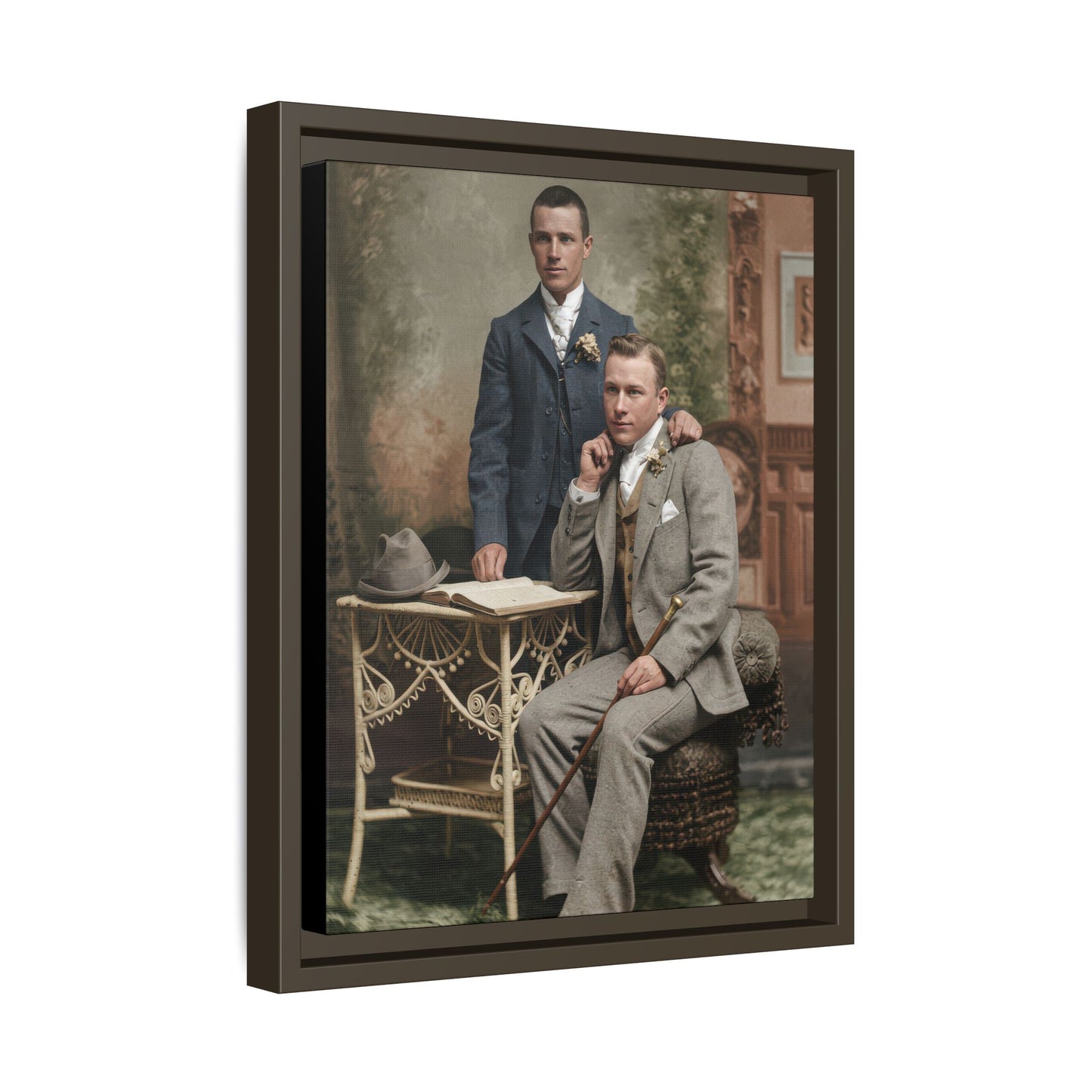 paire 054 | Framed Vintage Photo - Matte Canvas