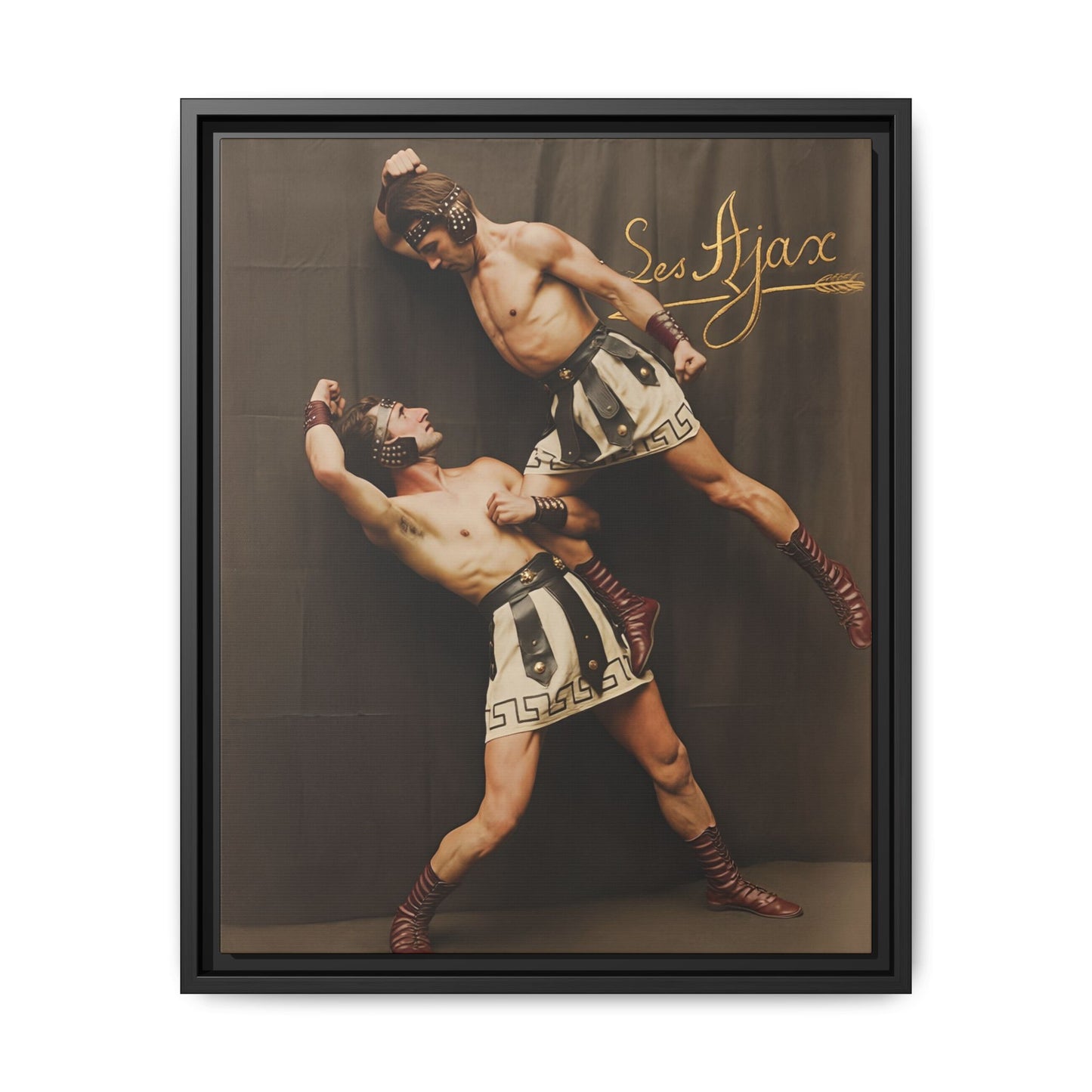 athlétisme 015 | Framed Vintage Photo - Matte Canvas
