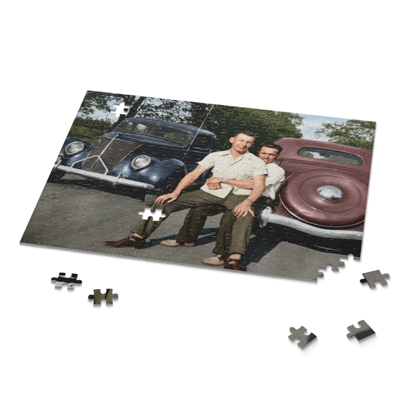 Roadside Summer Companions | Restored Historical Jigsaw Puzzle | paire 145