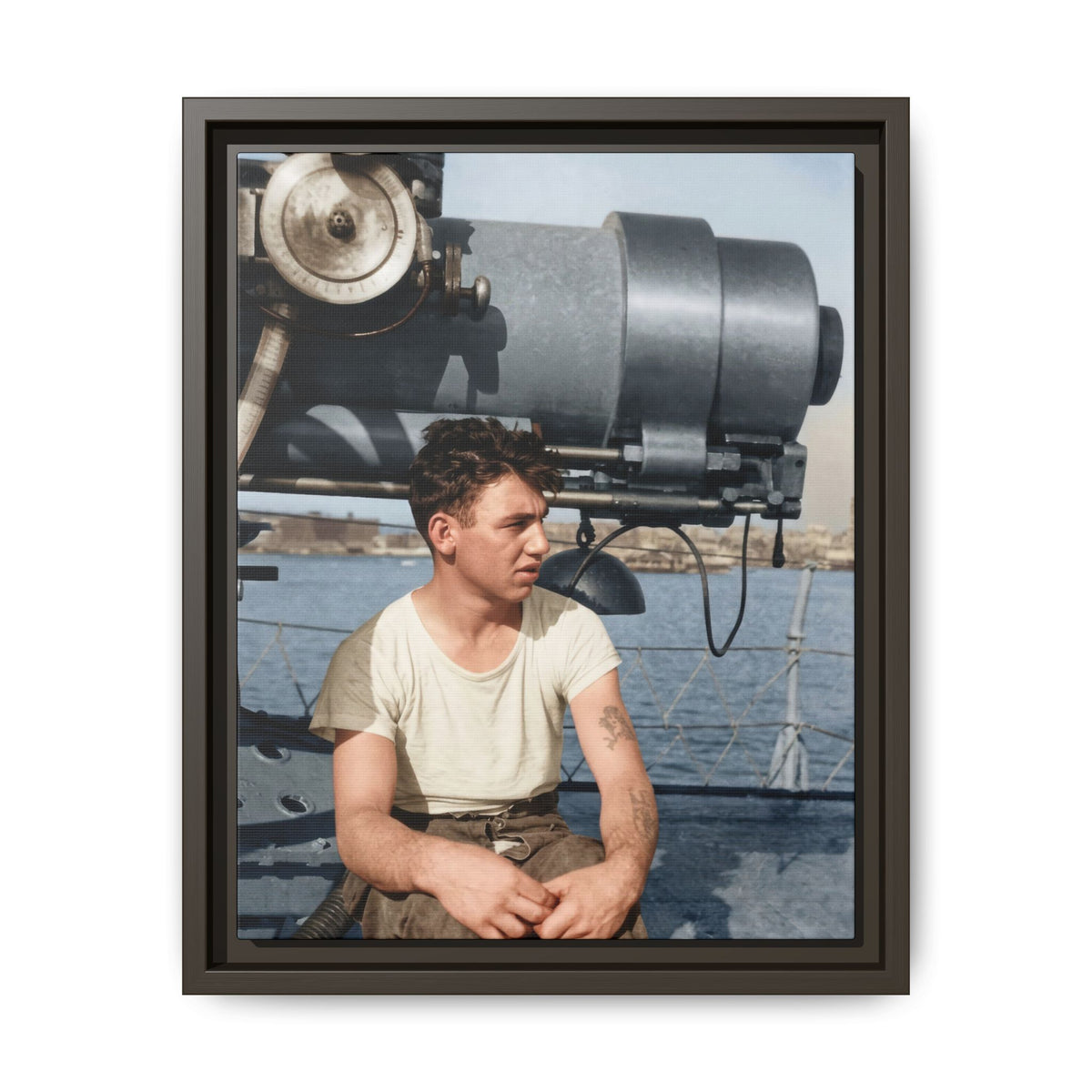 celibataire 026 | Framed Vintage Photo - Matte Canvas