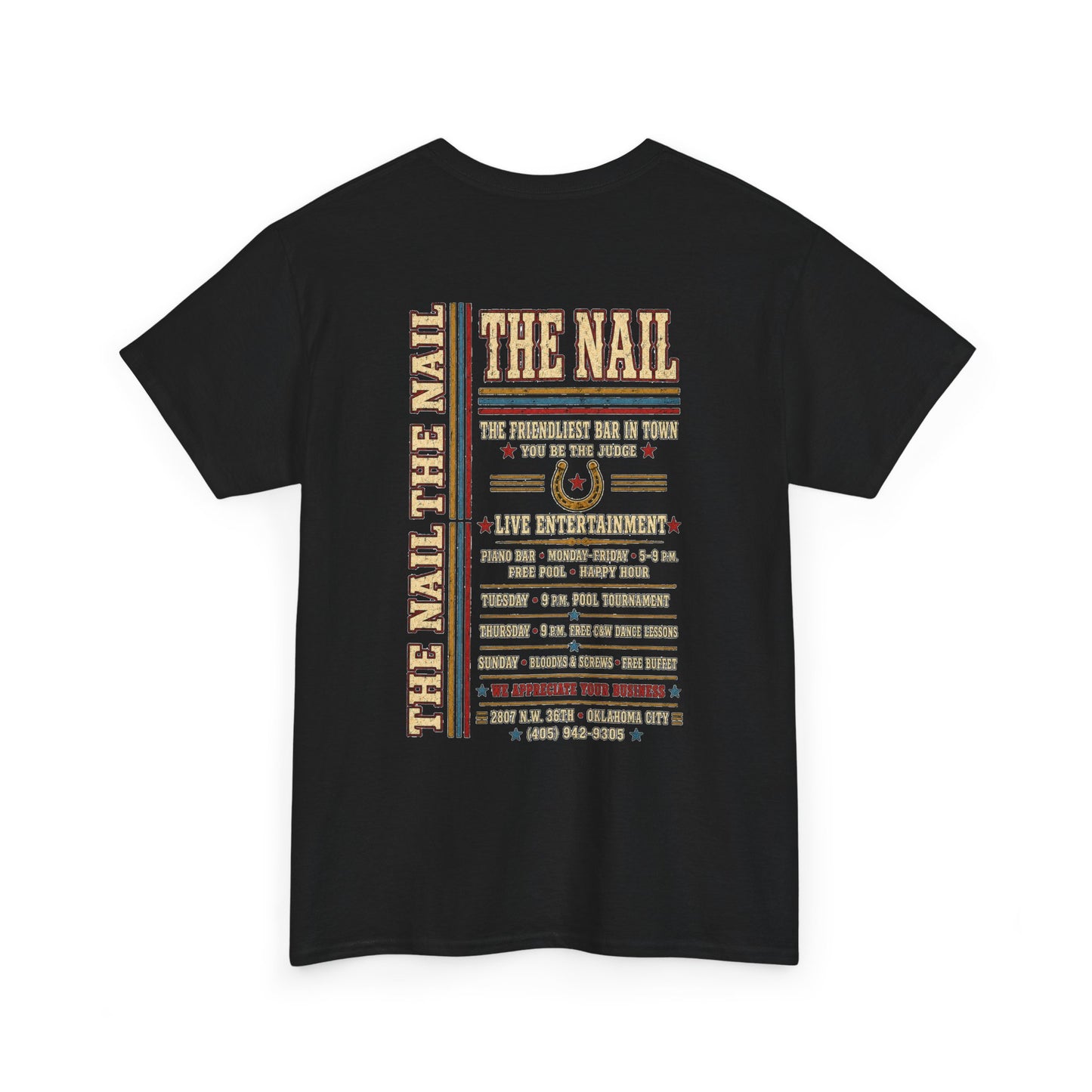 The Nail Oklahoma City Country & Western Gay Bar T-Shirt | LGBTQ+ Nightlife History Tee