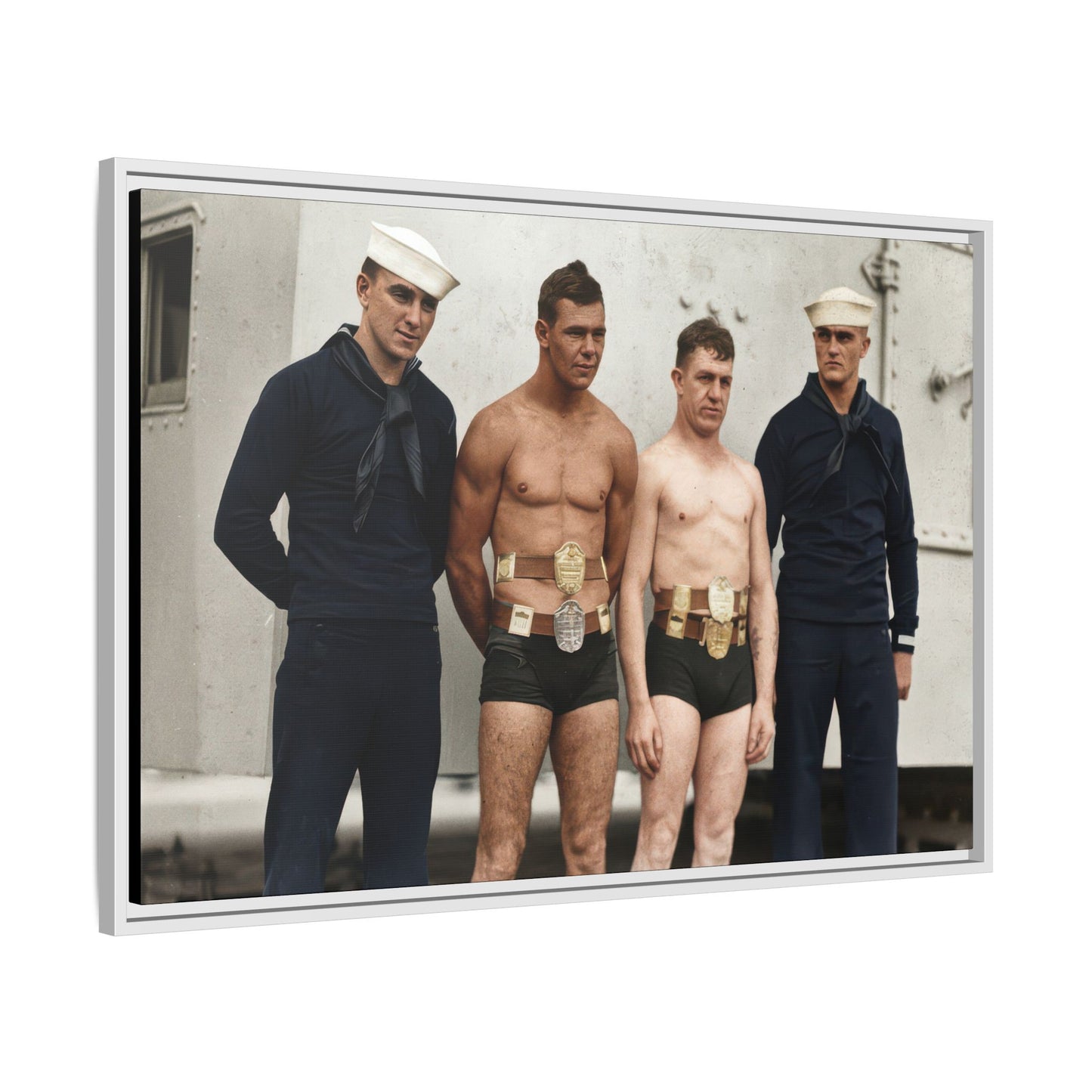 athlétisme 049 | Framed Vintage Photo - Matte Canvas