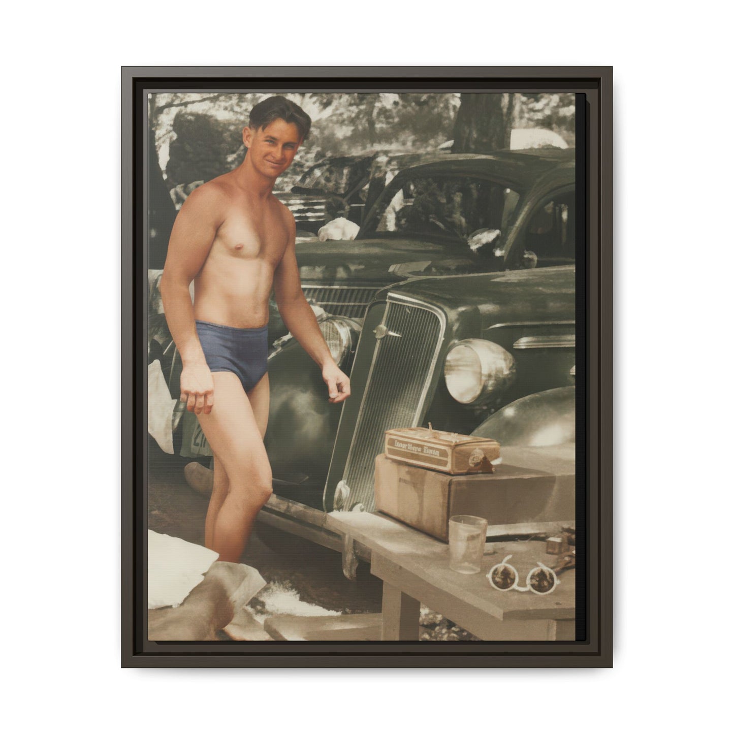 nager 032 | Framed Vintage Photo - Matte Canvas