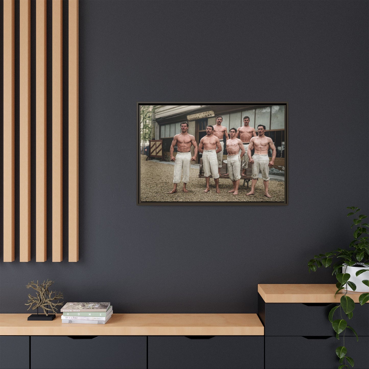 athlétisme 044| Framed Vintage Photo - Matte Canvas